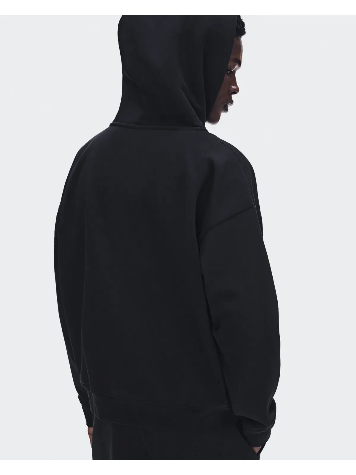 Мужское худи на молнии с вышивкой Club Collective Full Zip Hoodie On — изображение 6 из 10, черный