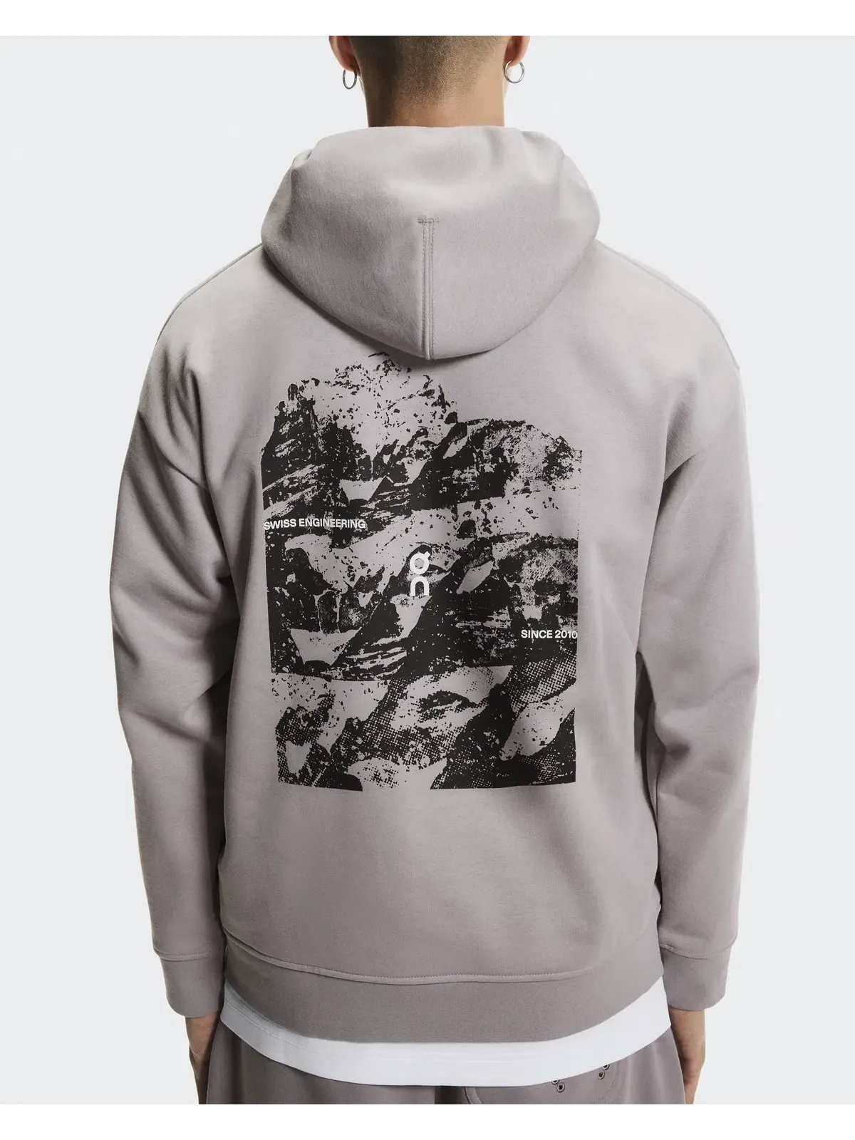 Мужское худи с принтом гор Club Collective Hoodie Geo On, Ore — изображение 5 из 8, землисто-коричневый