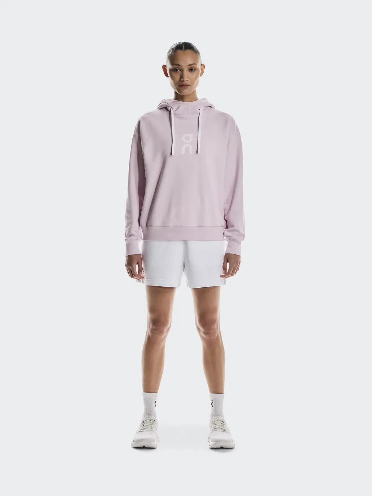 Женское худи с капюшоном свободного кроя Club Hoodie On — изображение 2 из 7, орхидейный