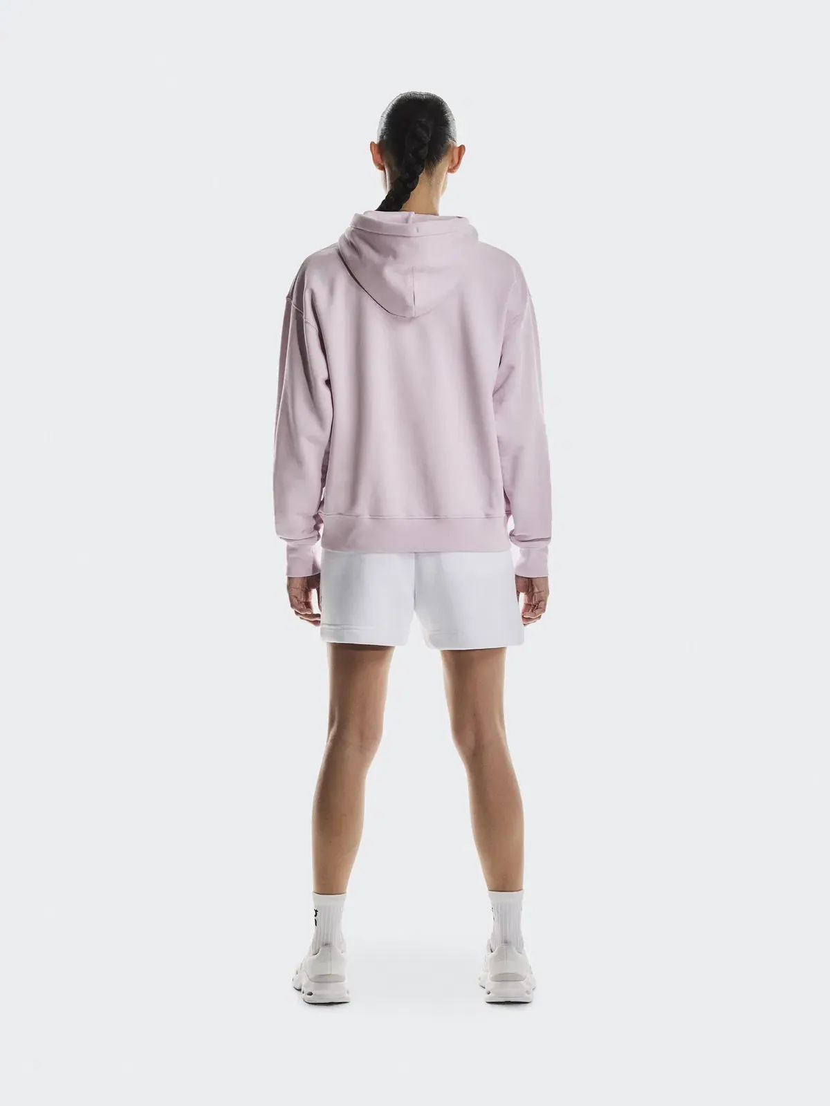 Женское худи с капюшоном свободного кроя Club Hoodie On — изображение 3 из 7, орхидейный