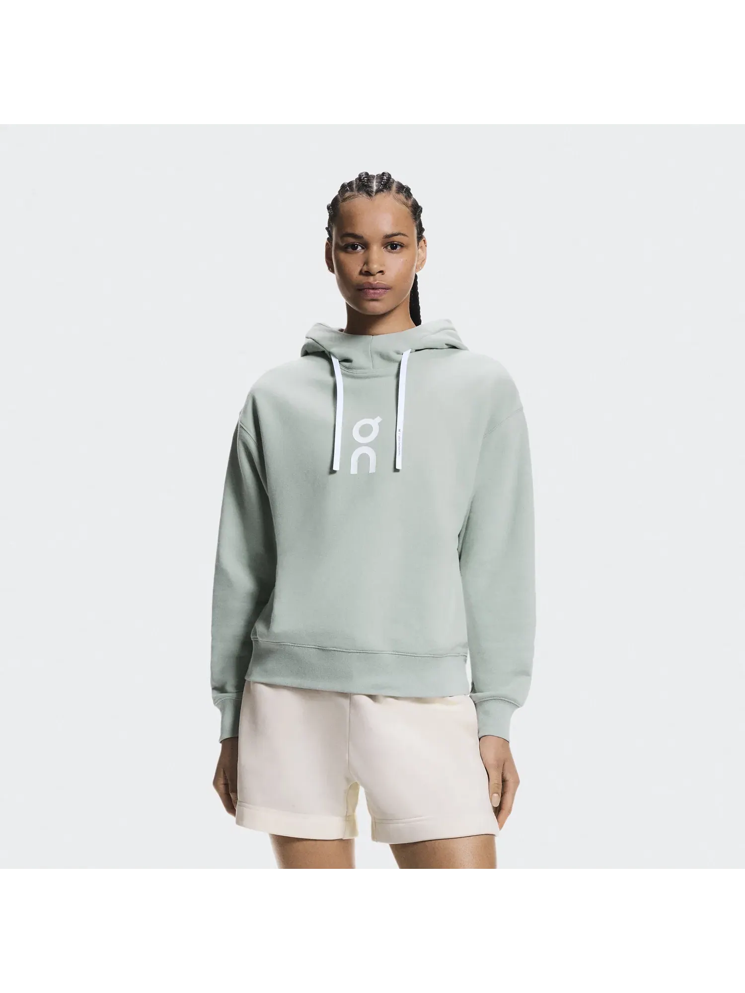 Женское худи свободного кроя Club Hoodie On — изображение 8 из 8, минеральный