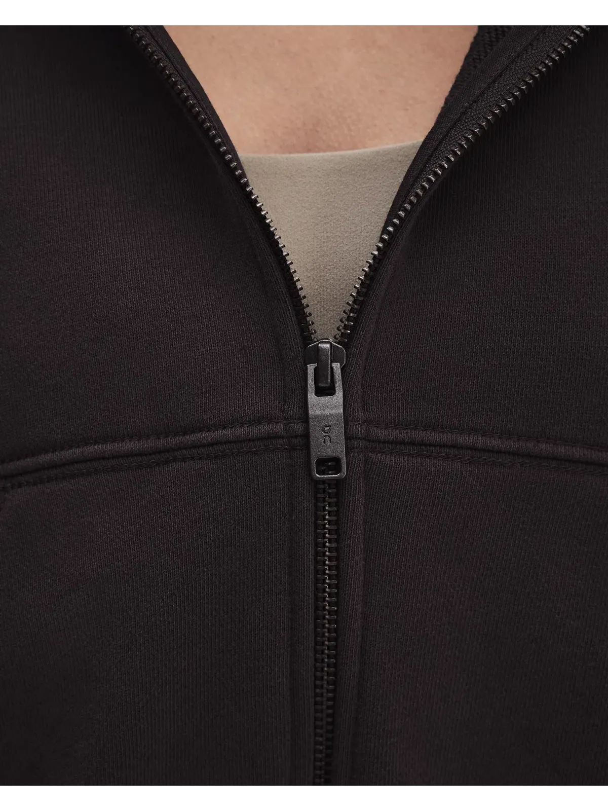 Женское худи на молнии с эффектом потертости Club Collective Full Zip Hoodie FKA On — изображение 8 из 10, эспрессо
