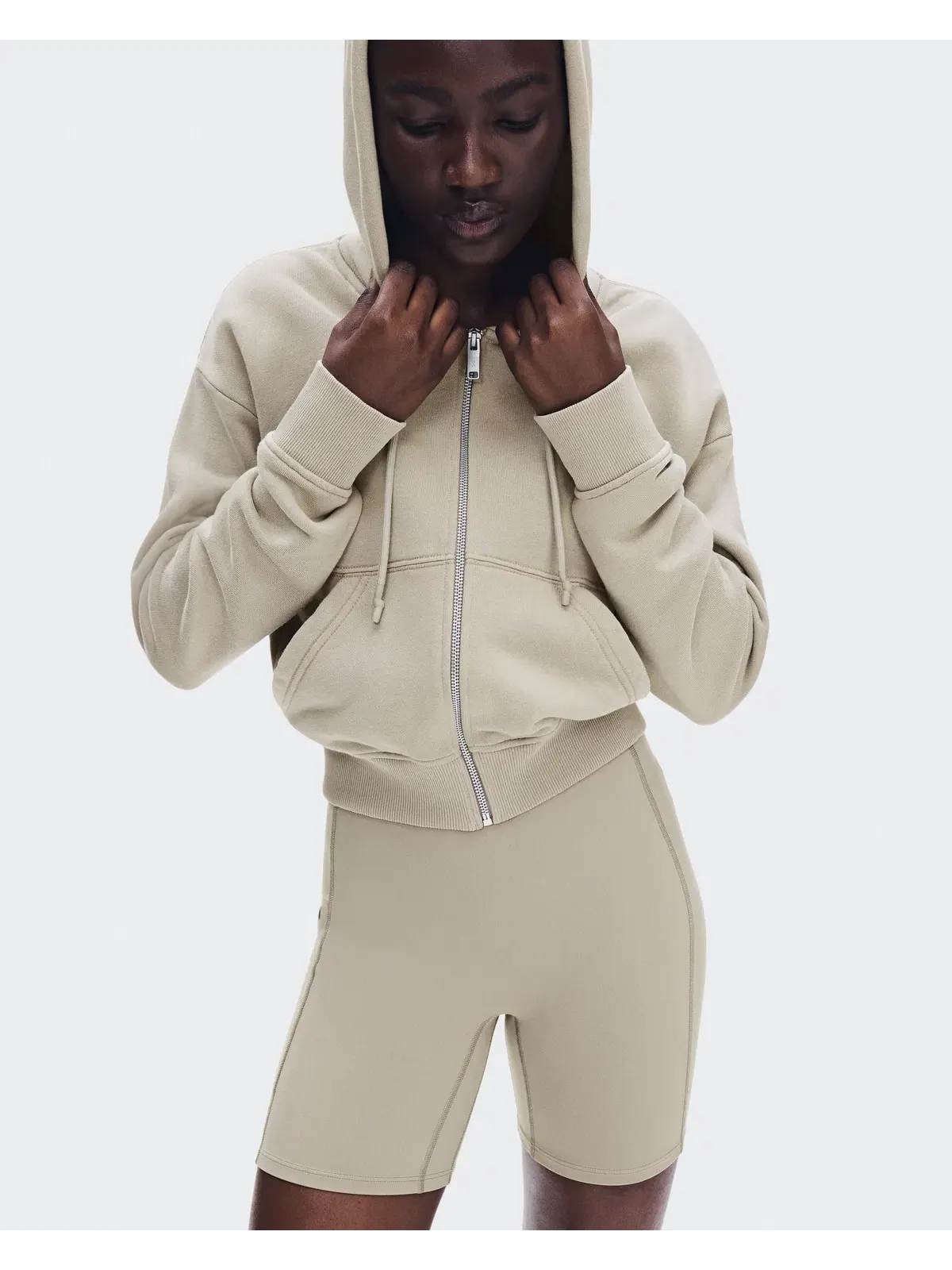 Женское худи на молнии с эффектом выцветания Club Collective Full Zip Hoodie FKA On, Lurien — изображение 3 из 8