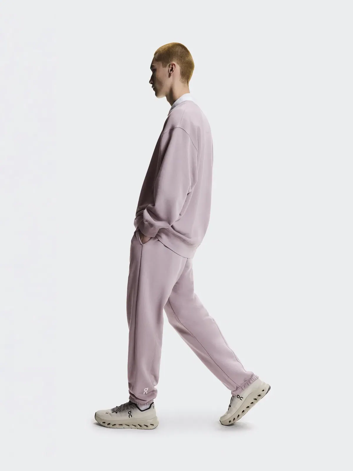 Мужские брюки свободного кроя с мягкой тканью Club Pants On, Heron — изображение 7 из 9, светло-серый
