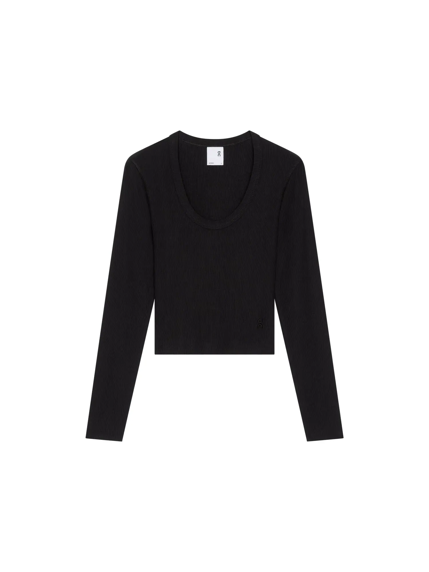 Женский лонгслив с глубоким вырезом All-Day Ribbed Long-T On