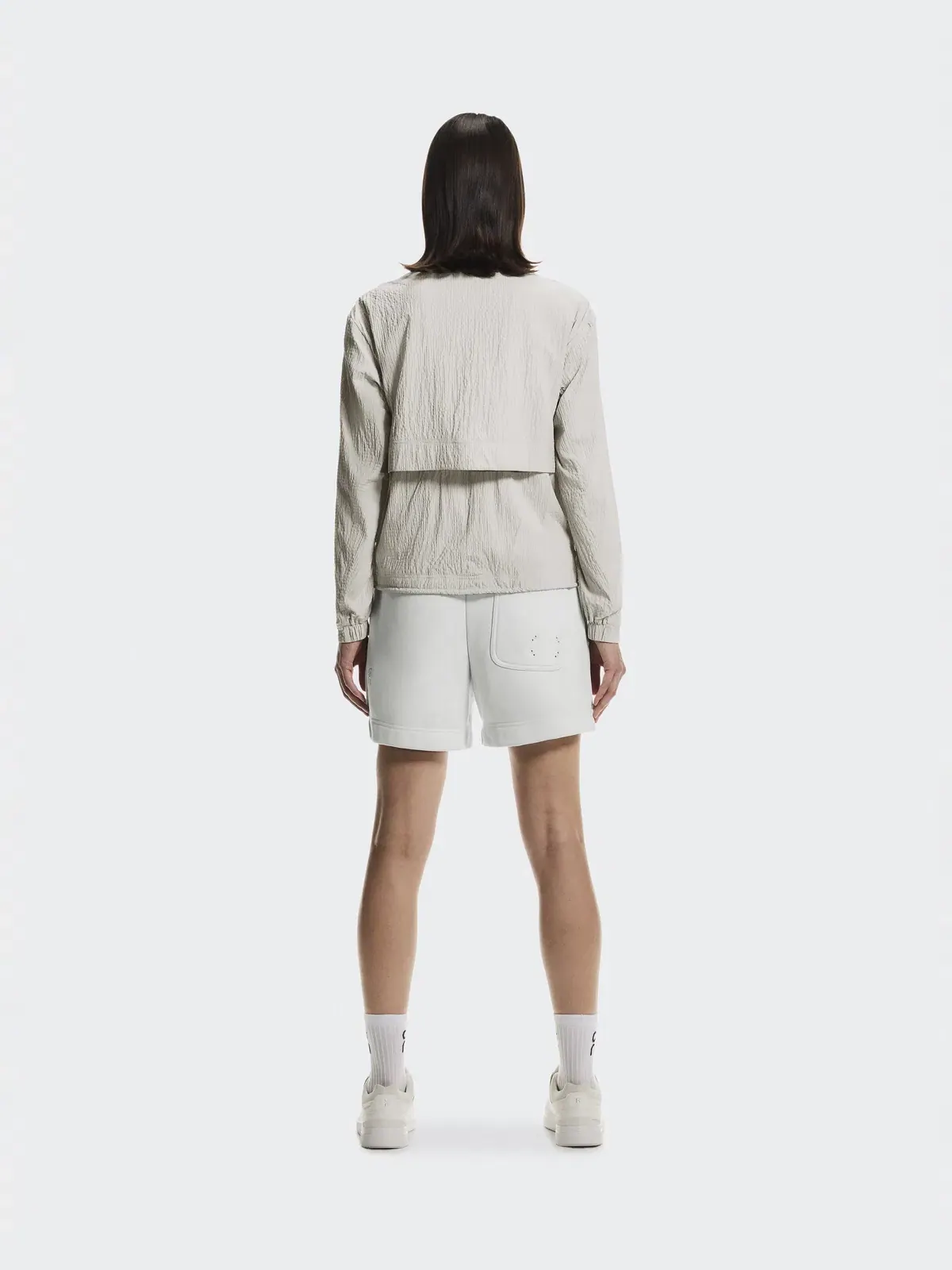 Женская куртка с длинным рукавом на половину молнии Courtside 1/2 Zip Eaze On — изображение 3 из 10, бежевый