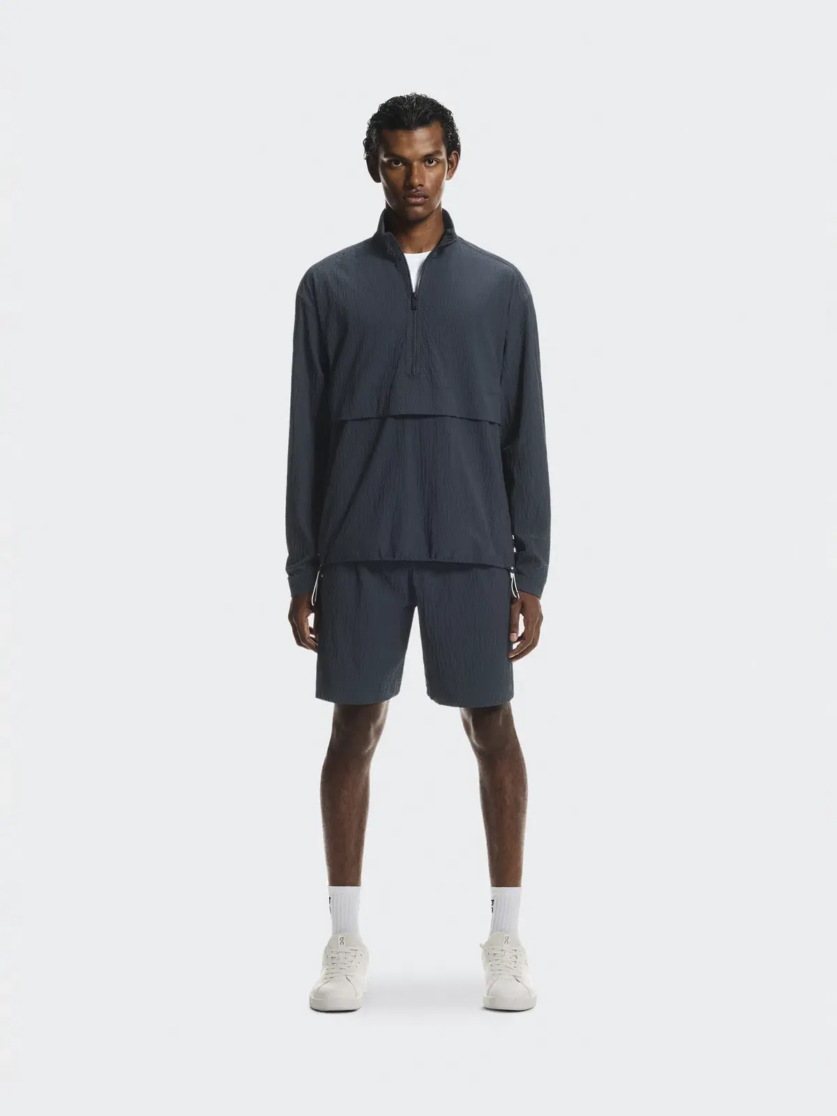 Мужская куртка с длинным рукавом на половину молнии Courtside 1/2 Zip Eaze On — изображение 2 из 9, синий