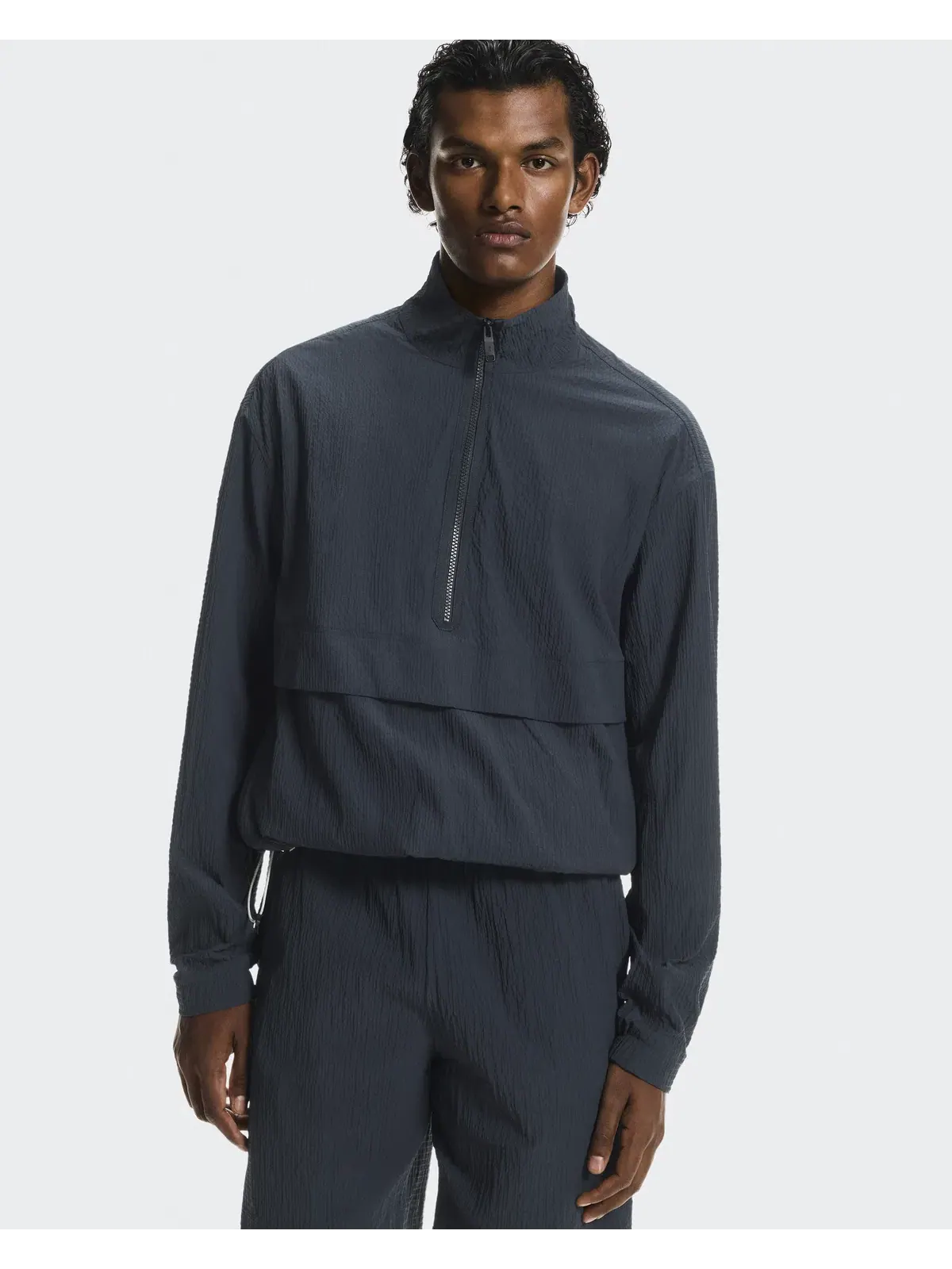 Мужская куртка с длинным рукавом на половину молнии Courtside 1/2 Zip Eaze On — изображение 4 из 9, синий