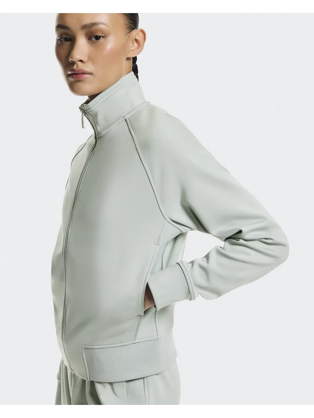 Женская куртка на молнии с высоким воротом Courtside Full-Zip On — изображение 6 из 9, минеральный
