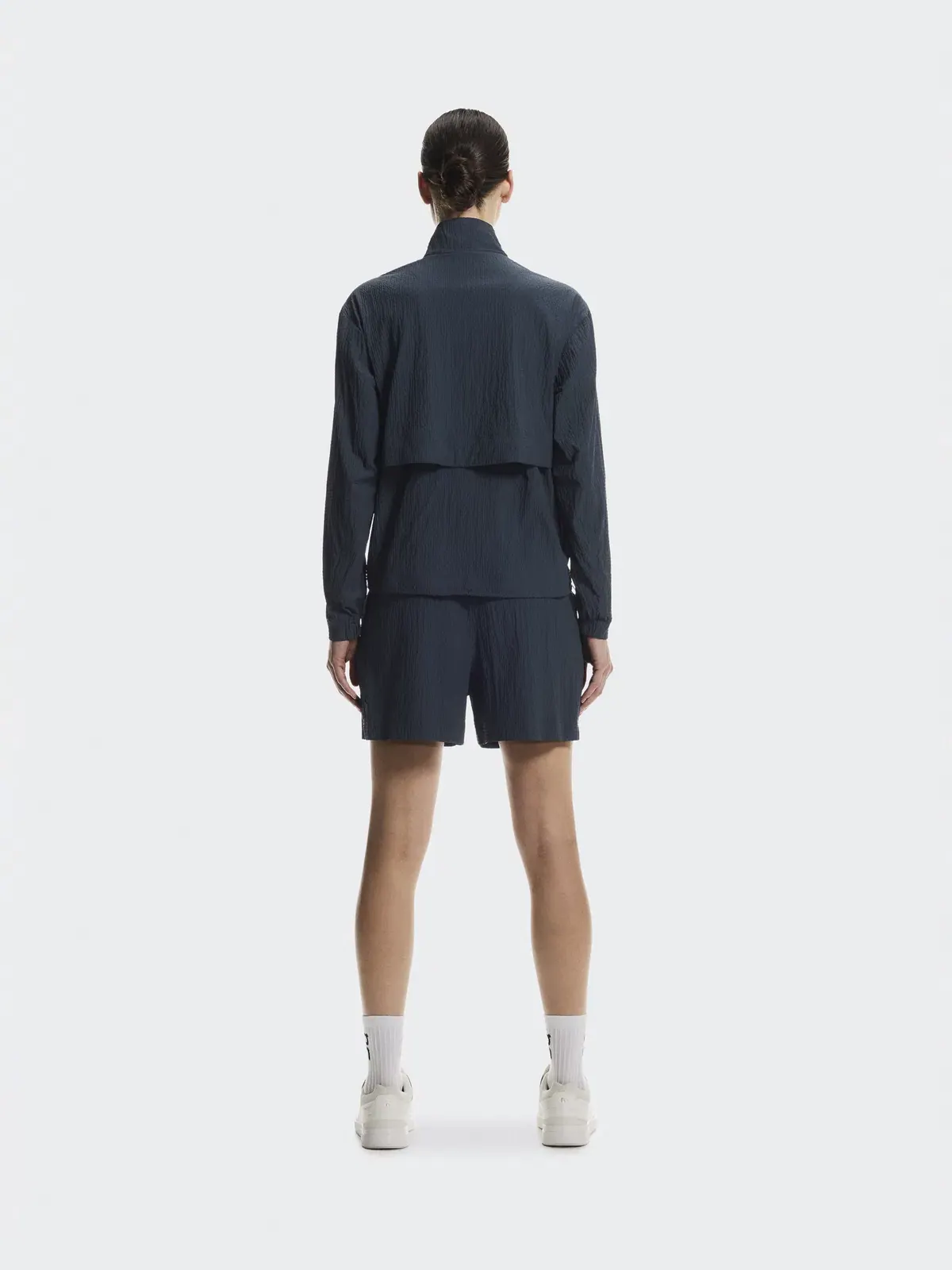 Женская ветровка с текстурной тканью Courtside 1/2 Zip Eaze On — изображение 3 из 10, синий