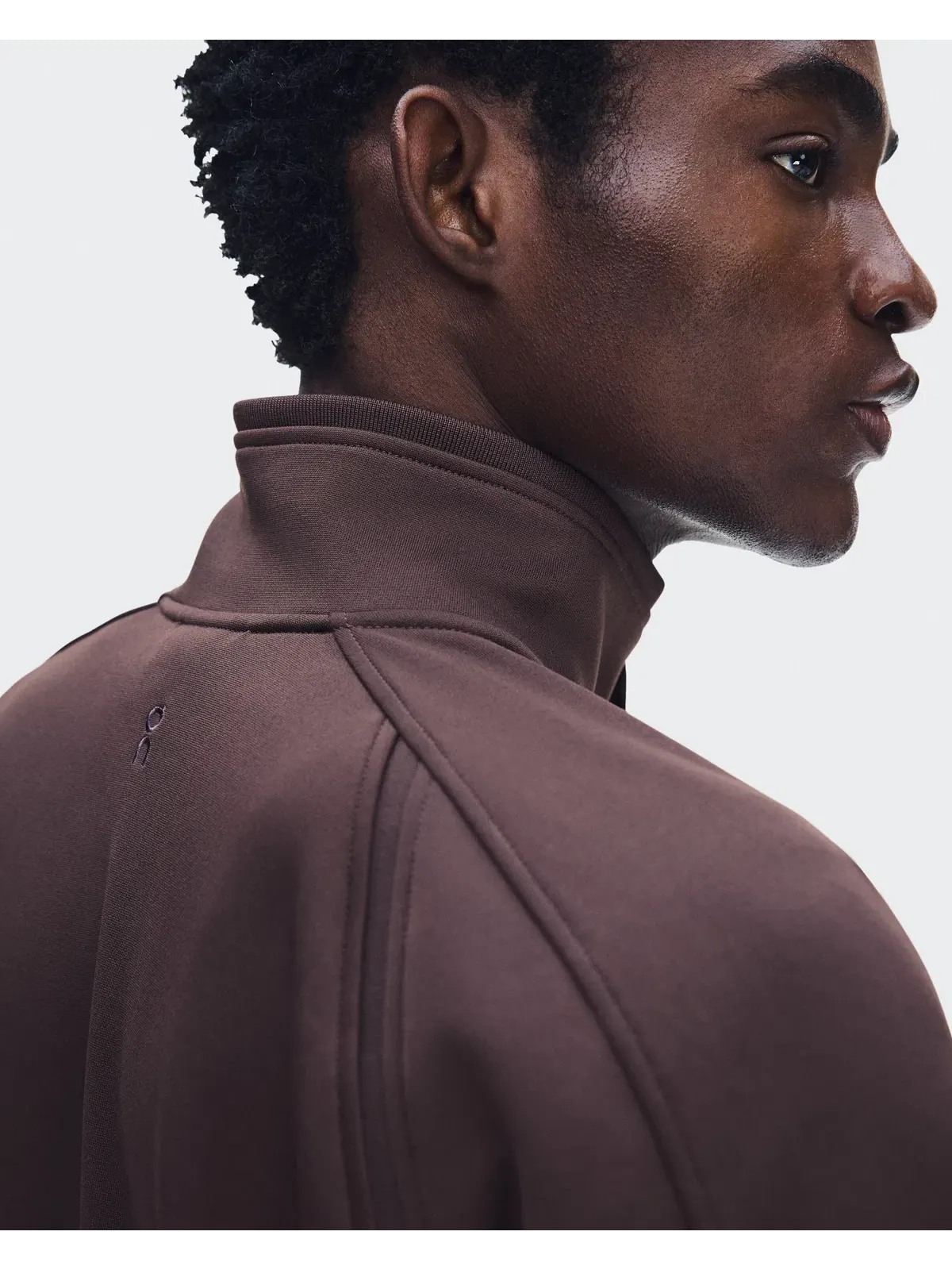 Мужская куртка на молнии с высоким воротом Courtside Full-Zip On — изображение 8 из 9, малина