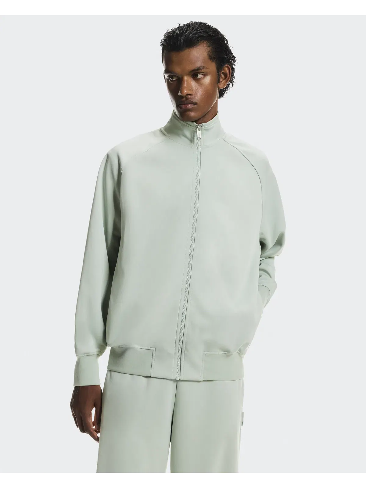 Мужская куртка на молнии с высоким воротом Courtside Full-Zip On — изображение 4 из 10, минеральный
