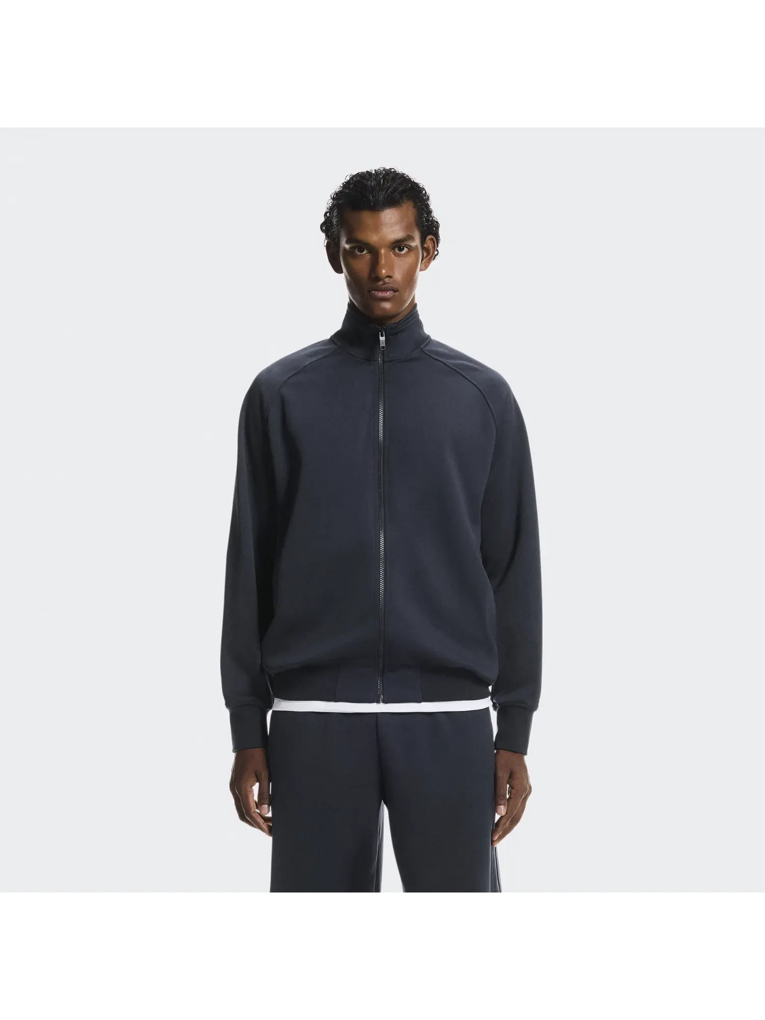 Мужская куртка на молнии с высоким воротом Courtside Full-Zip On — изображение 9 из 9, синий
