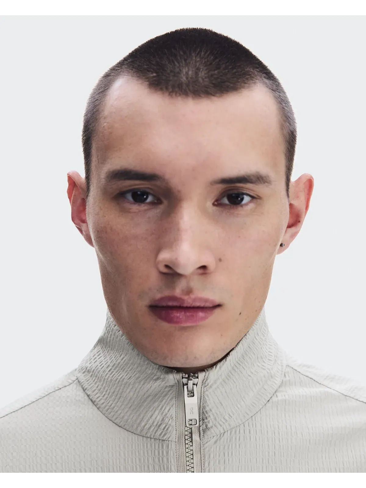Мужская куртка с длинным рукавом на половину молнии Courtside 1/2 Zip Eaze On, Brume — изображение 5 из 9, дымчато-серый