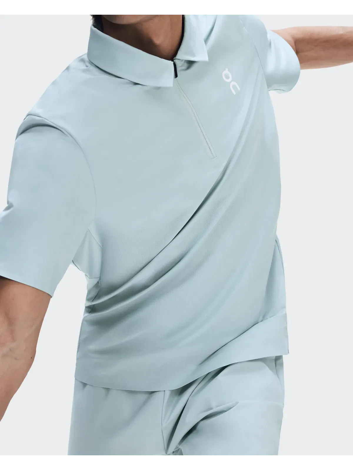 Мужское поло для тенниса с коротким рукавом Court Polo On, Brook — изображение 7 из 8, бледно-мятный