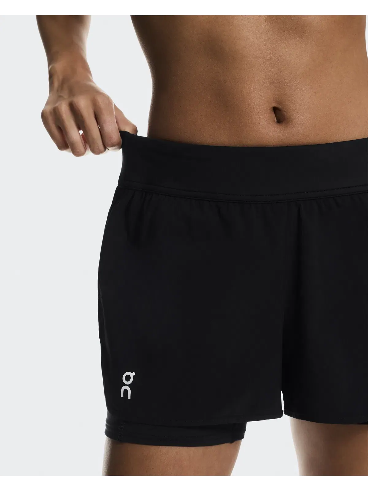 Женские теннисные шорты 2-в-1 с внутренними тайтсами Court Shorts 2-in-1 On — изображение 6 из 10, черный