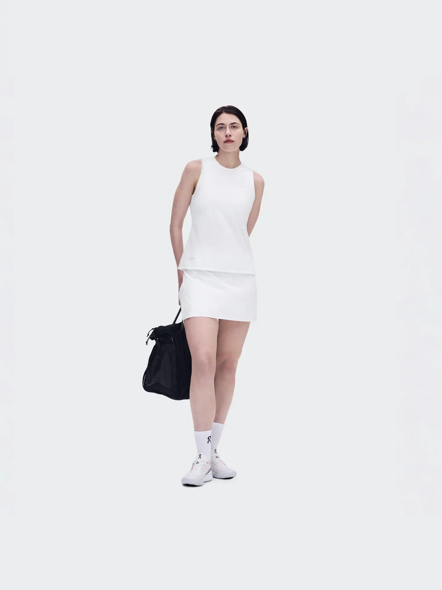 Женская юбка для тенниса с перфорацией Court Skirt Split LDN On — изображение 9 из 10, белый
