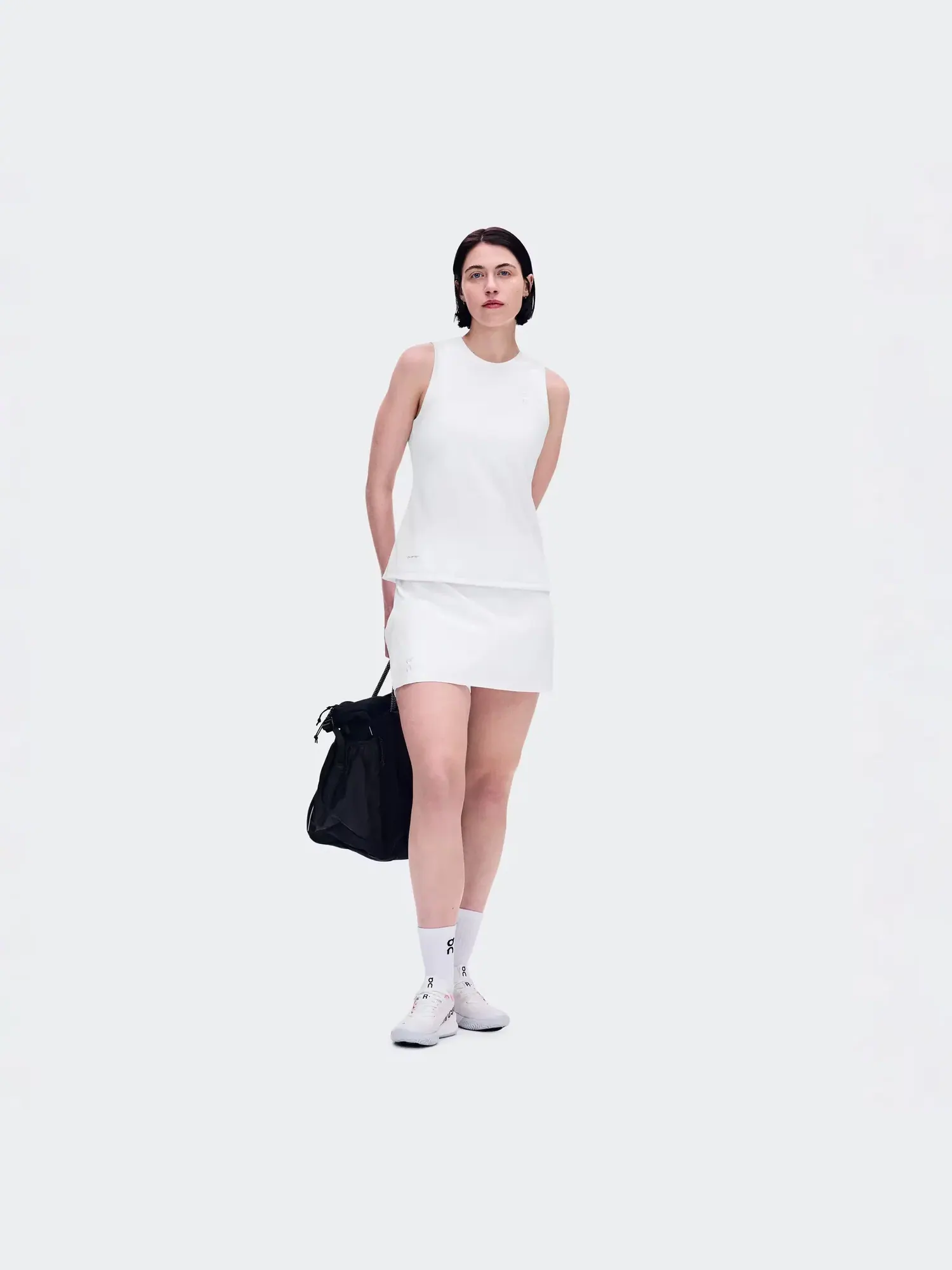 Женская юбка для тенниса с перфорацией Court Skirt Split LDN On — изображение 10 из 10, белый