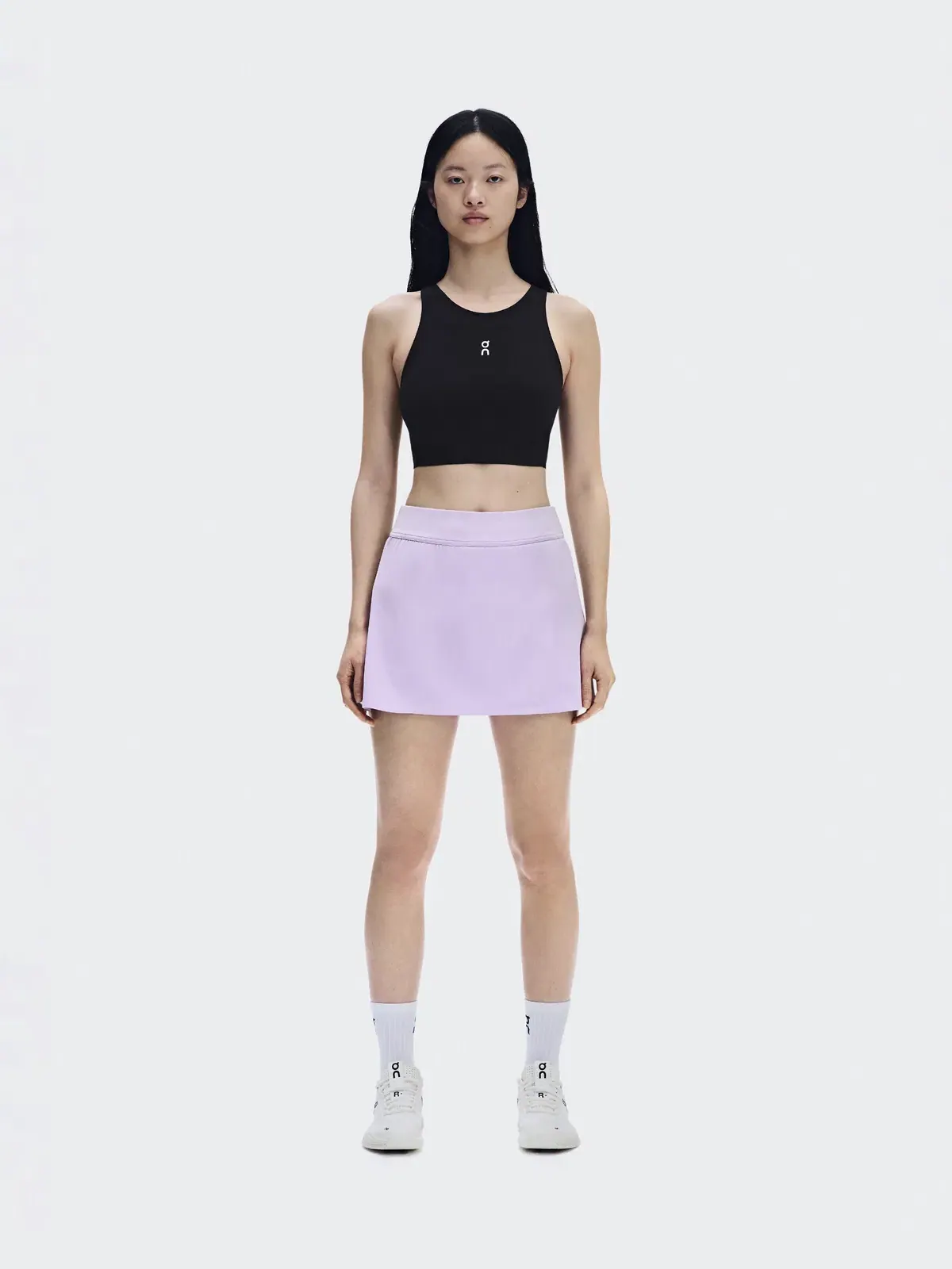 Женская теннисная юбка с боковым разрезом Court Skirt Split On, Bloom — изображение 2 из 11, светло-розовый