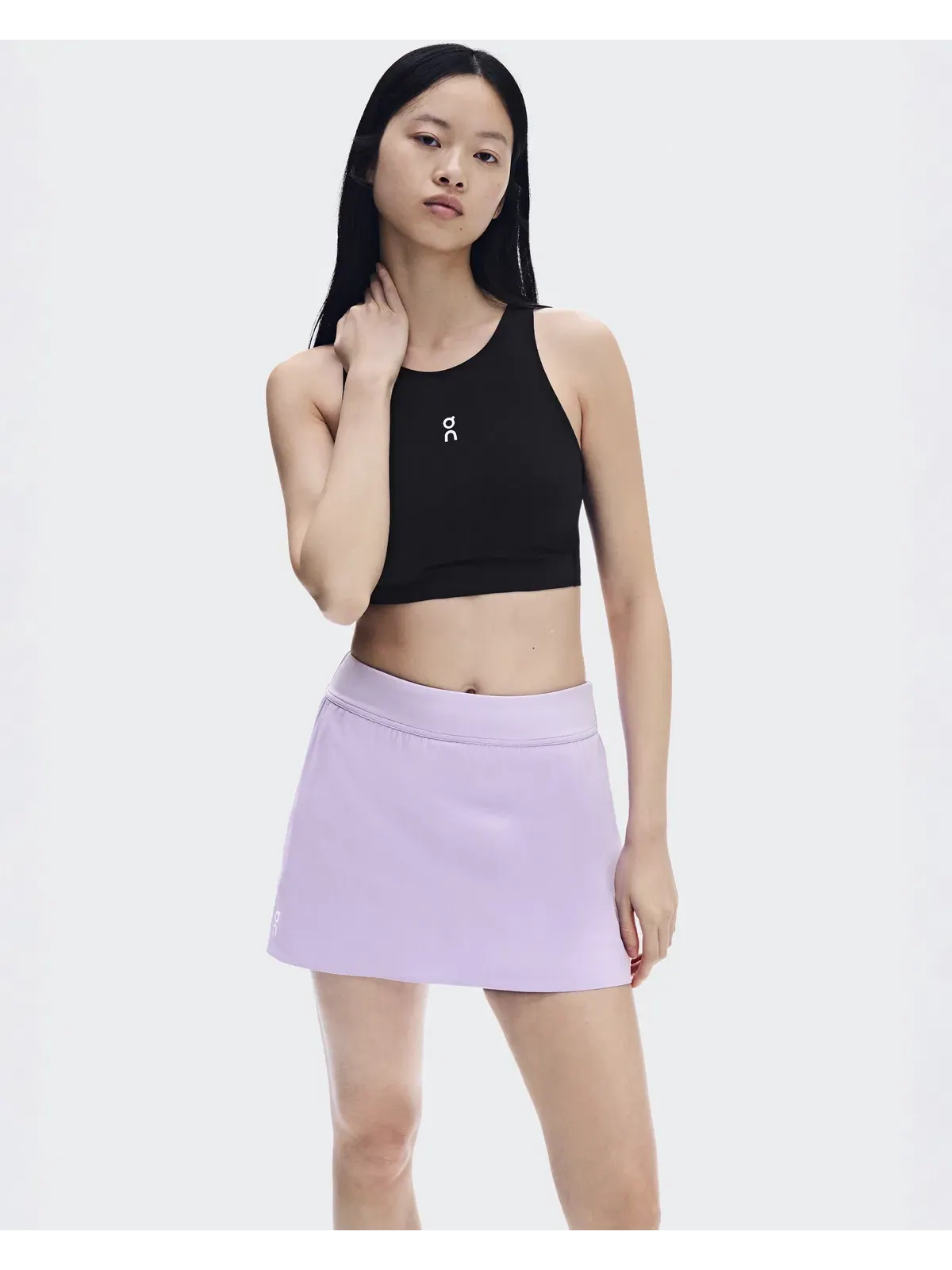 Женская теннисная юбка с боковым разрезом Court Skirt Split On, Bloom — изображение 3 из 11, светло-розовый