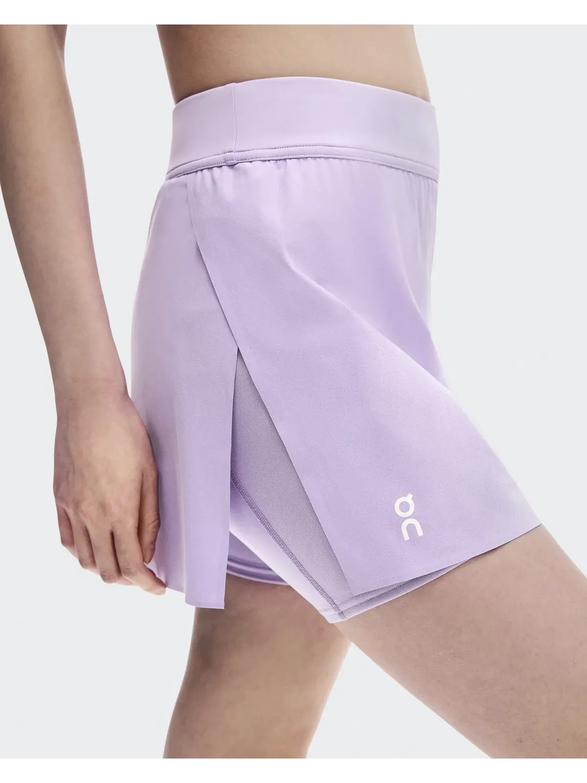 Женская теннисная юбка с боковым разрезом Court Skirt Split On, Bloom — изображение 5 из 11, светло-розовый
