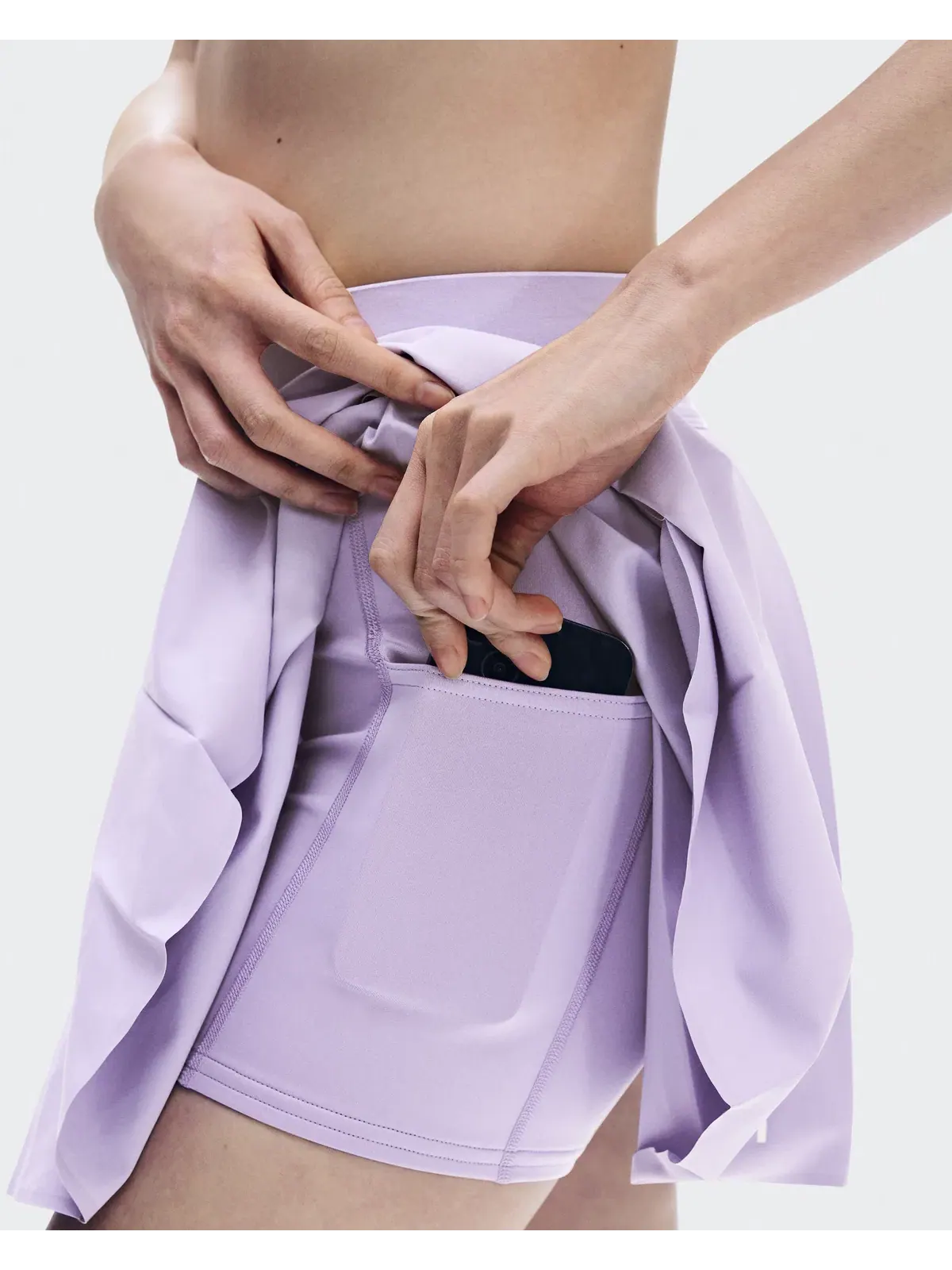 Женская юбка для тенниса со складками Court Skirt Pleated On, Bloom — изображение 7 из 10, светло-розовый