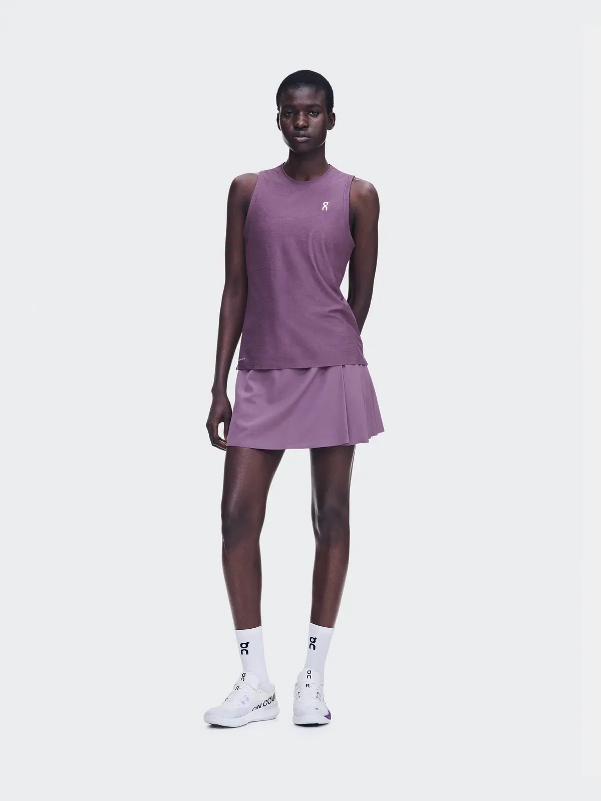 Женская юбка для тенниса со складками Court Skirt Pleated On — изображение 2 из 10, фиолетовый