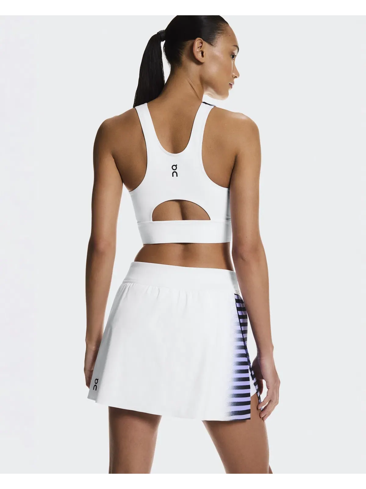 Женская теннисная юбка с боковым разрезом Court Skirt Split Edge On — изображение 5 из 10, белый/черный