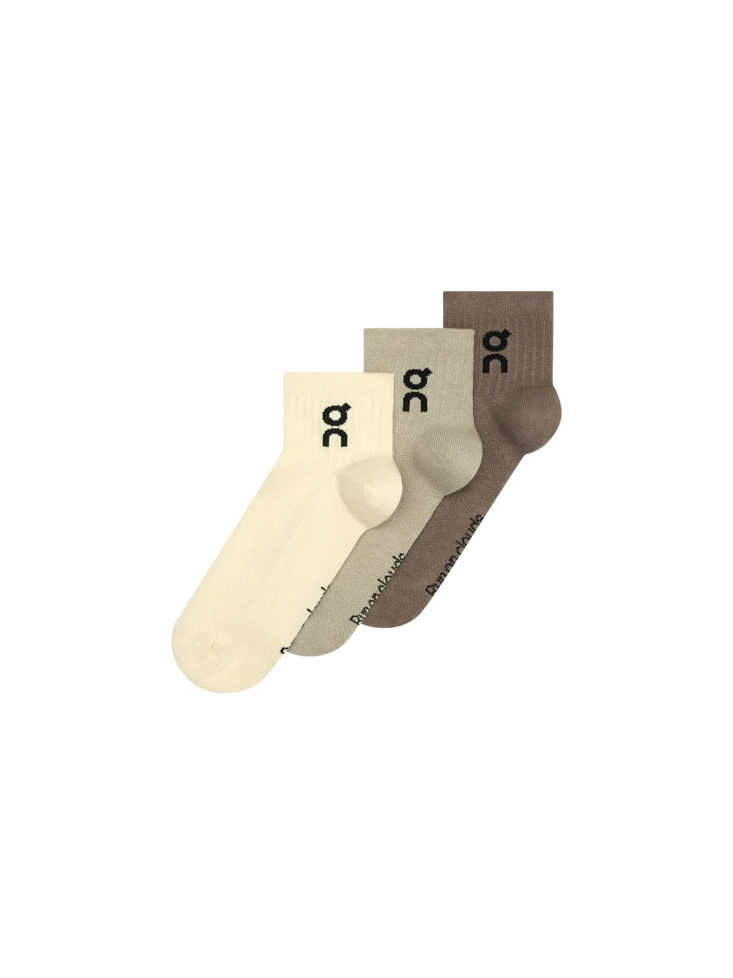 Детские носки с логотипом, комплект из трех пар, Logo Sock Mid 3P, On, Hare Brume