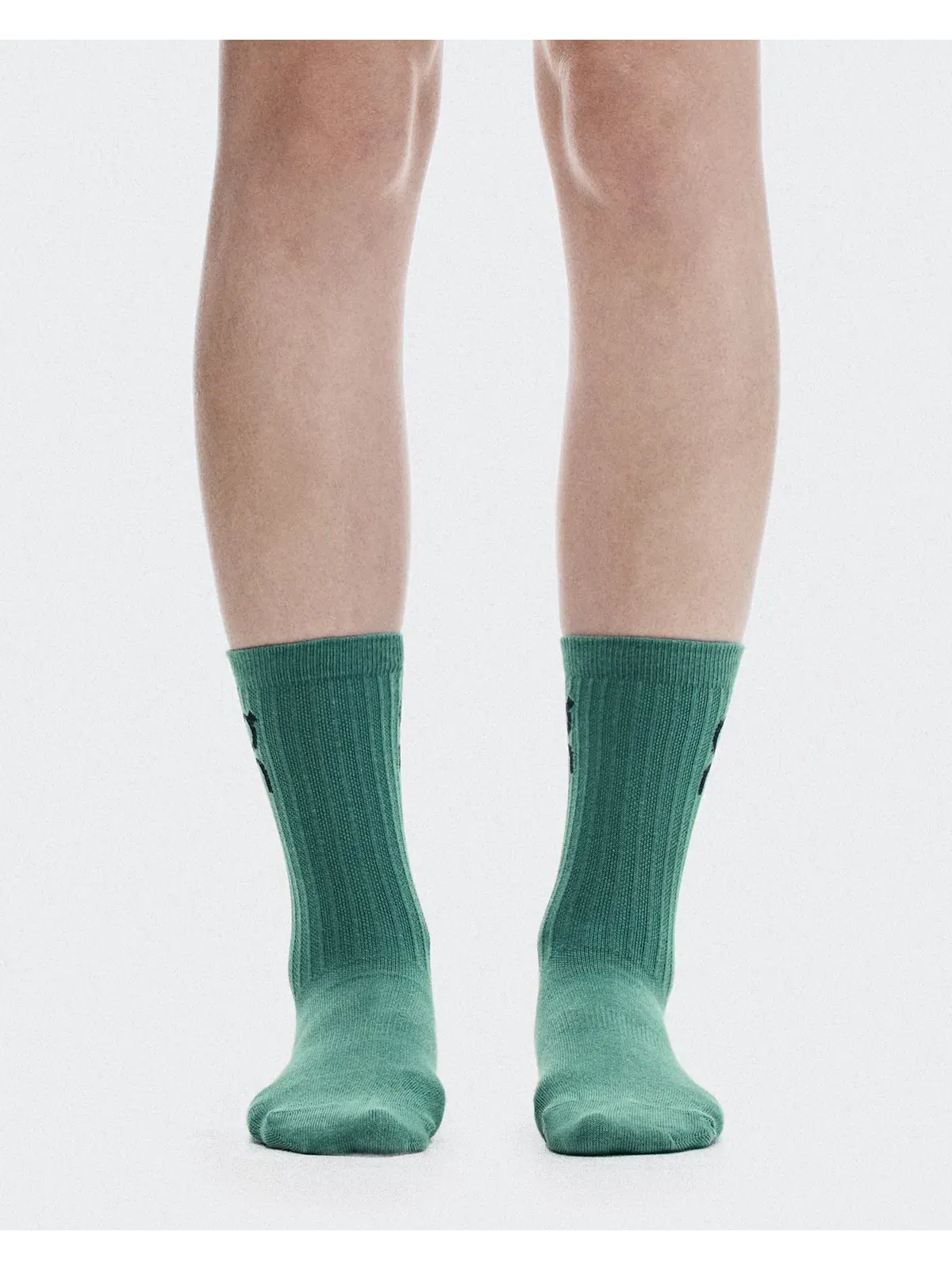 Детские носки высокие с логотипом комплект из 3 пар Logo Sock High On, Brook Storm — изображение 2 из 5, светло-голубой