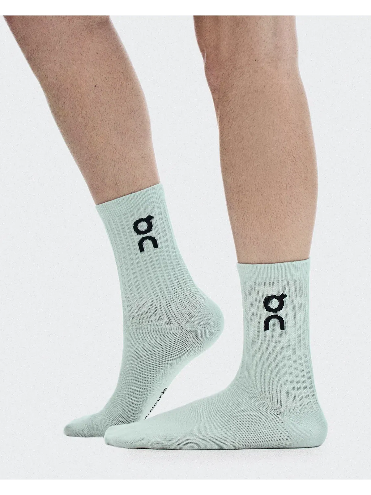 Детские носки высокие с логотипом комплект из 3 пар Logo Sock High On, Brook Storm — изображение 3 из 5, светло-голубой