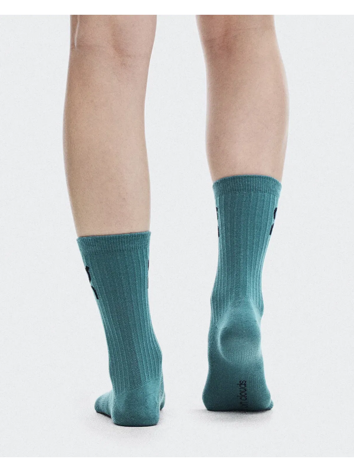 Детские носки высокие с логотипом комплект из 3 пар Logo Sock High On, Brook Storm — изображение 4 из 5, светло-голубой