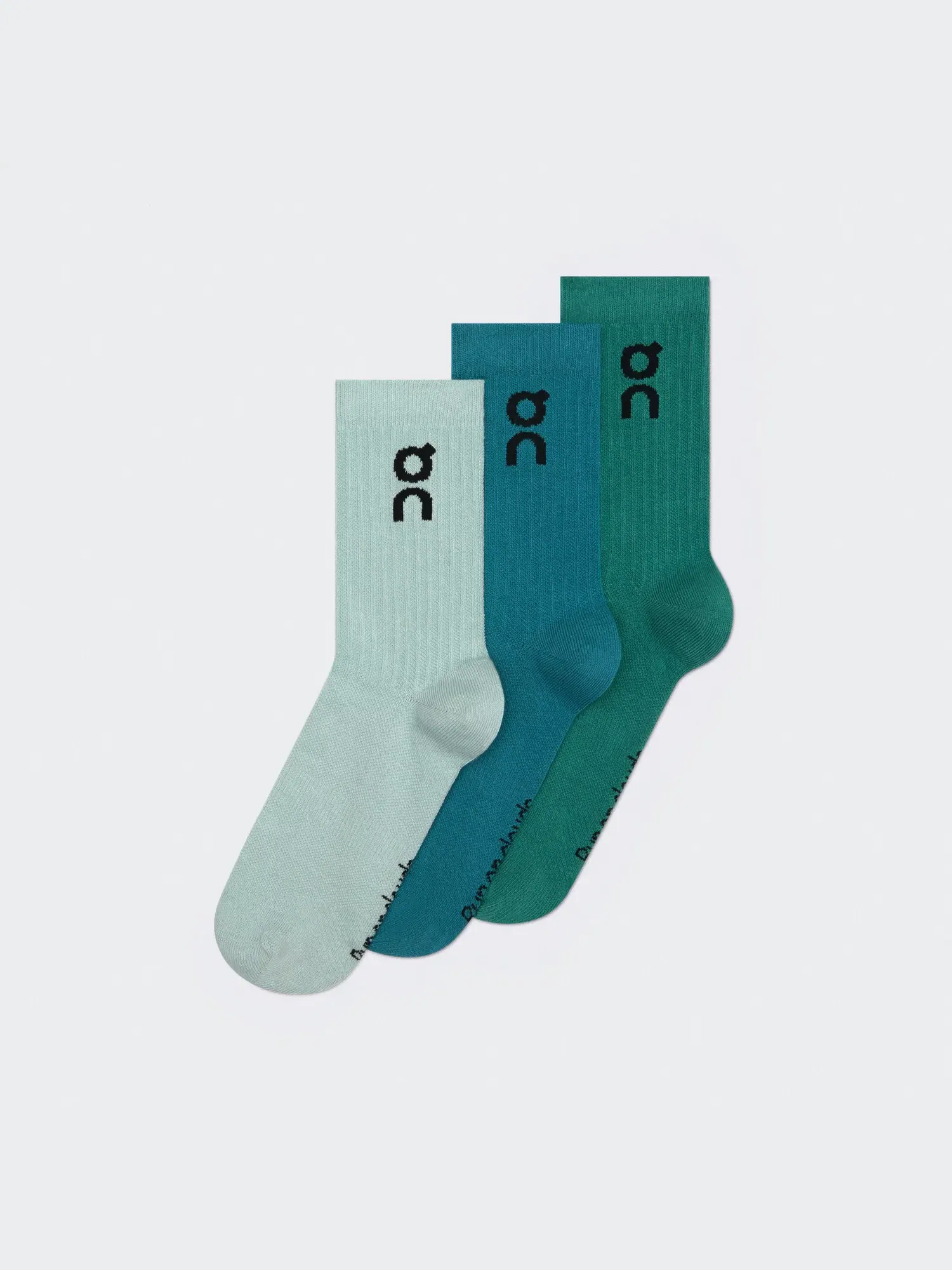 Детские носки высокие с логотипом комплект из 3 пар Logo Sock High On, Brook Storm — изображение 5 из 5, светло-голубой