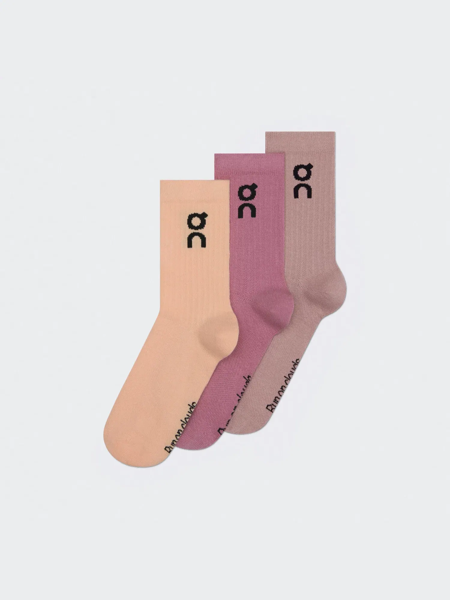 Детские высокие носки с логотипом, комплект из 3 пар Logo Sock High On, Sherbet/Rhodonite — изображение 5 из 5