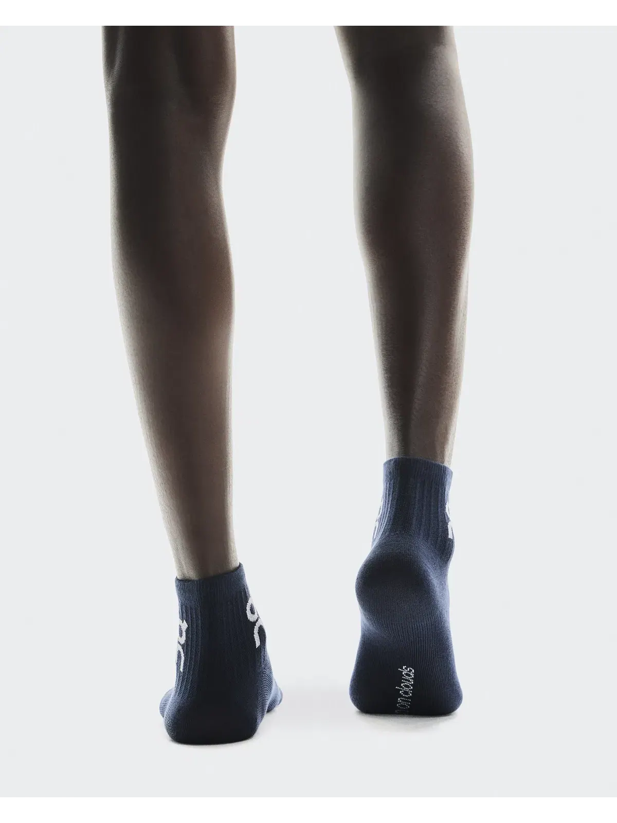 Детские носки с логотипом, комплект из 3 пар, Logo Sock Mid, On — изображение 4 из 5, темно-синий