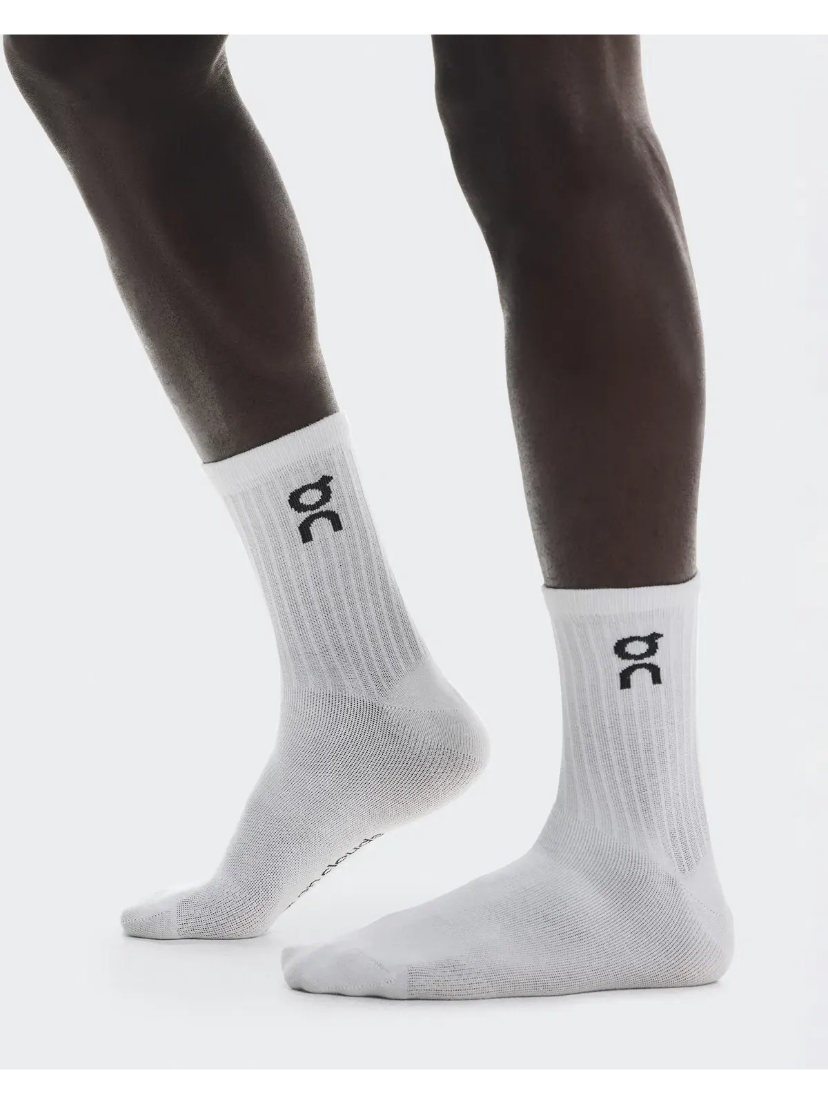Детские носки высокие с логотипом комплект из 3 пар Logo Sock High On — изображение 3 из 5, белый