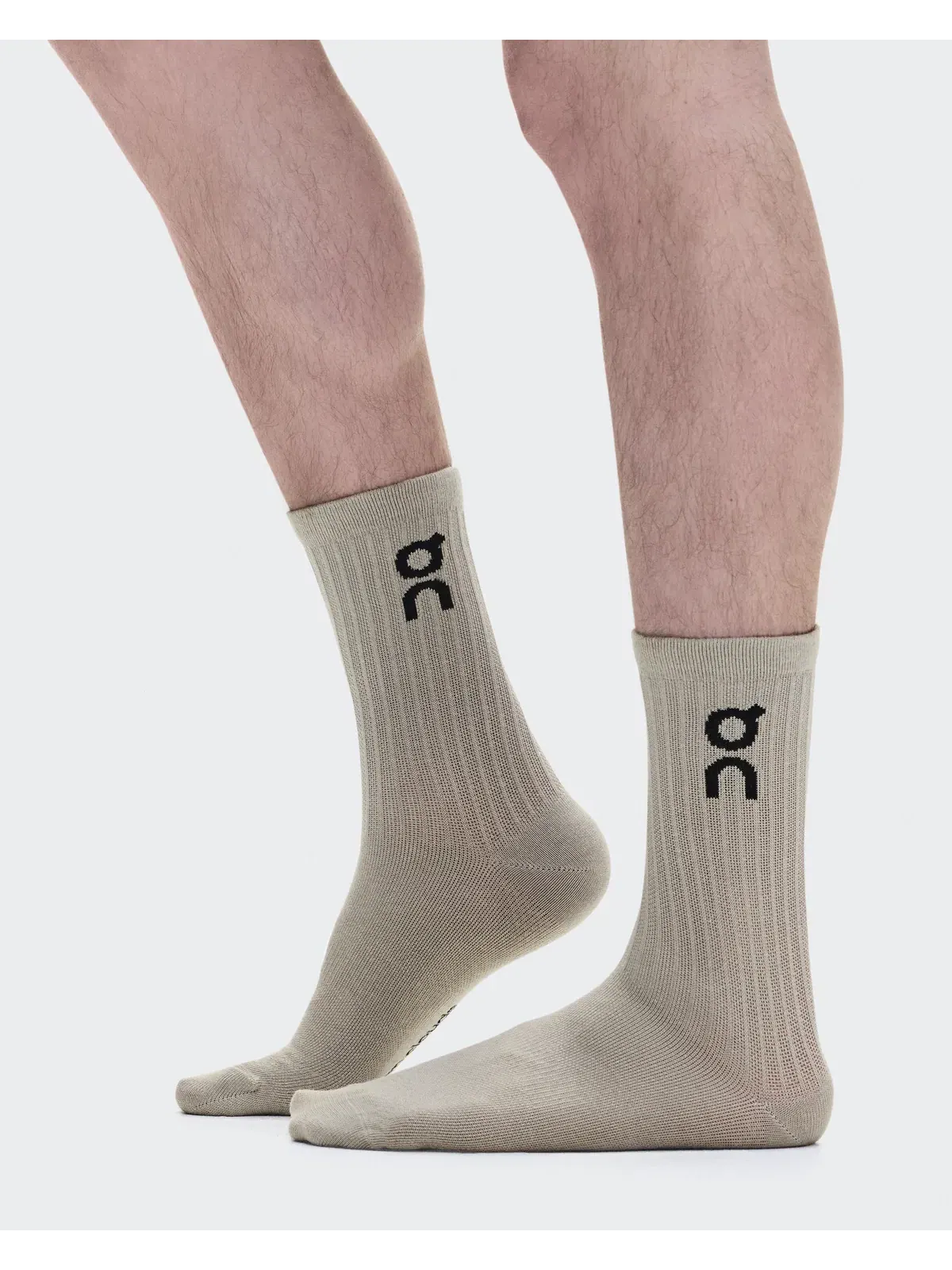 Детские носки с логотипом, набор из 3 пар, Logo Sock High, On, Hare Brume — изображение 3 из 5, пепельно-серый