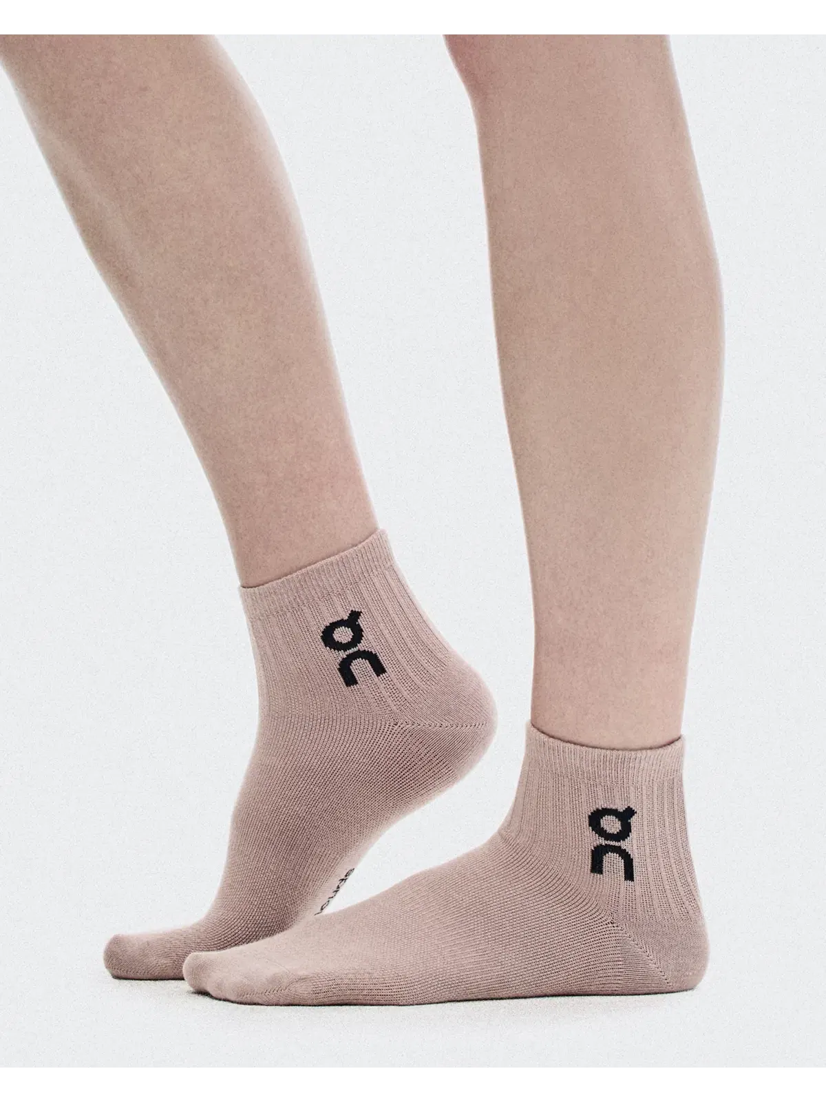 Детские носки комплект из 3 пар с логотипом Logo Sock Mid On, Sherbet Rhodonite — изображение 3 из 5, светло-розовый