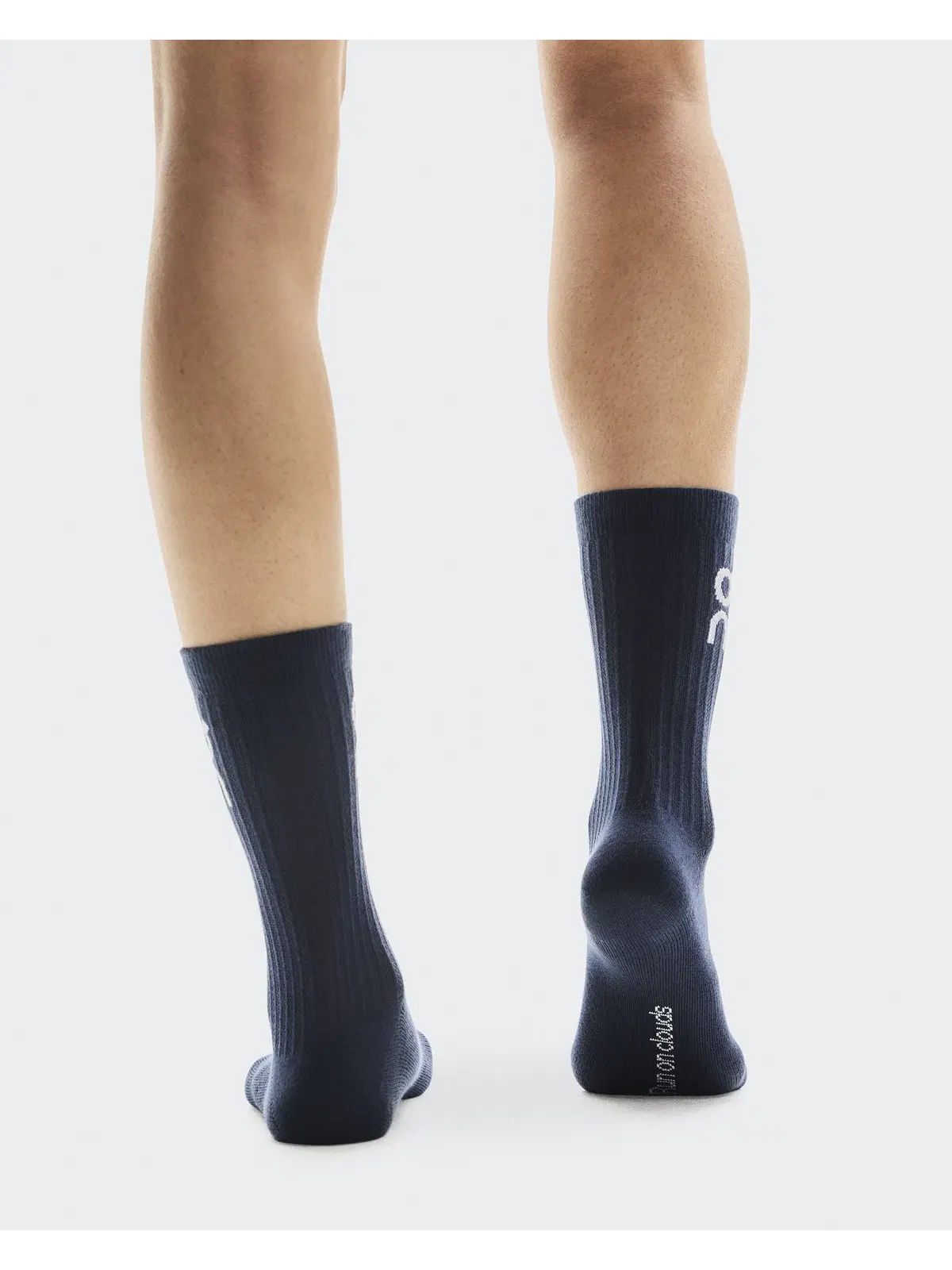 Детские высокие носки с логотипом, комплект из 3 пар, Logo Sock High 3P, On — изображение 4 из 5, темно-синий