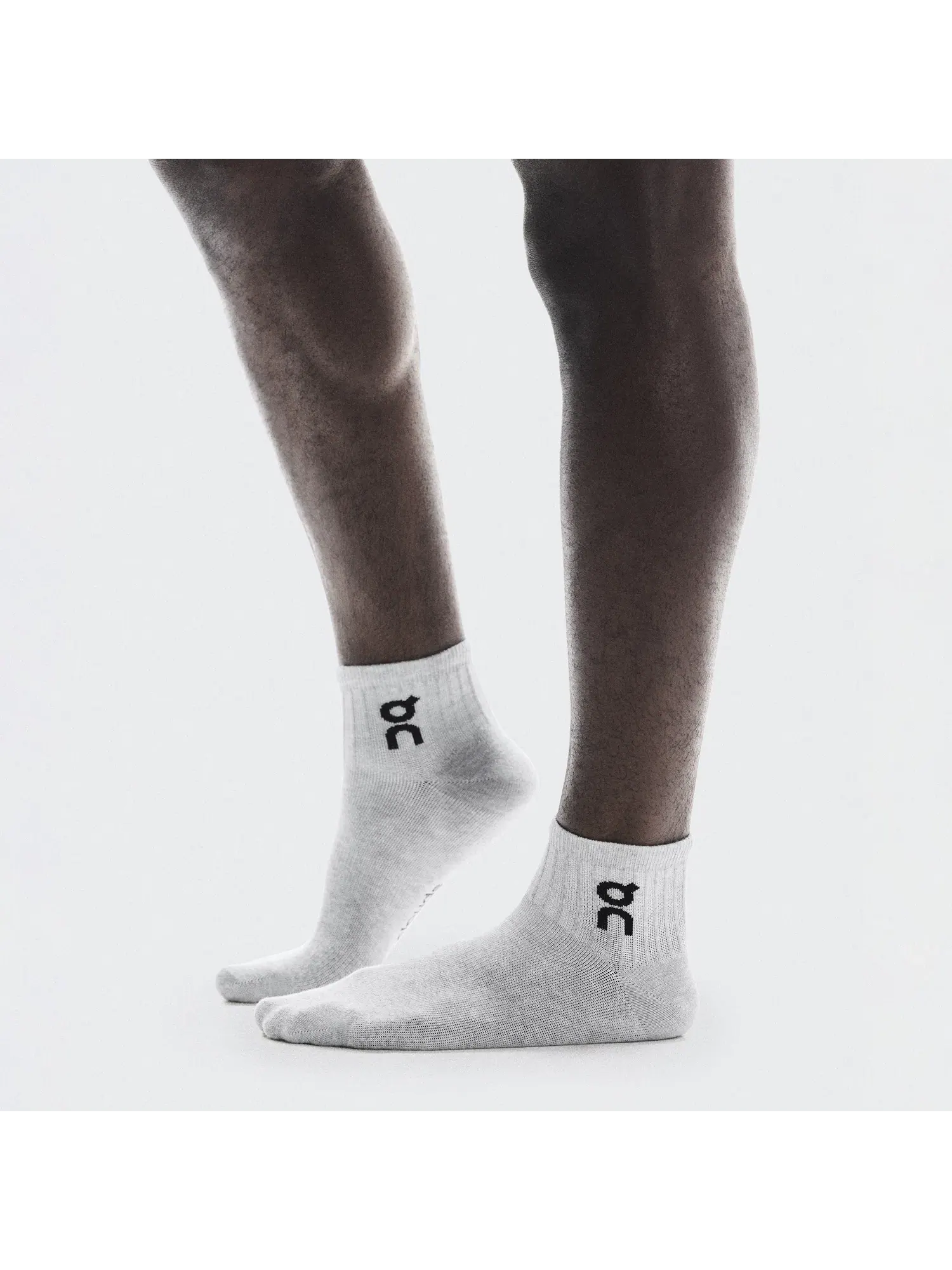 Детские носки с логотипом, набор из 3 пар, Logo Sock Mid, On — изображение 5 из 5, серый