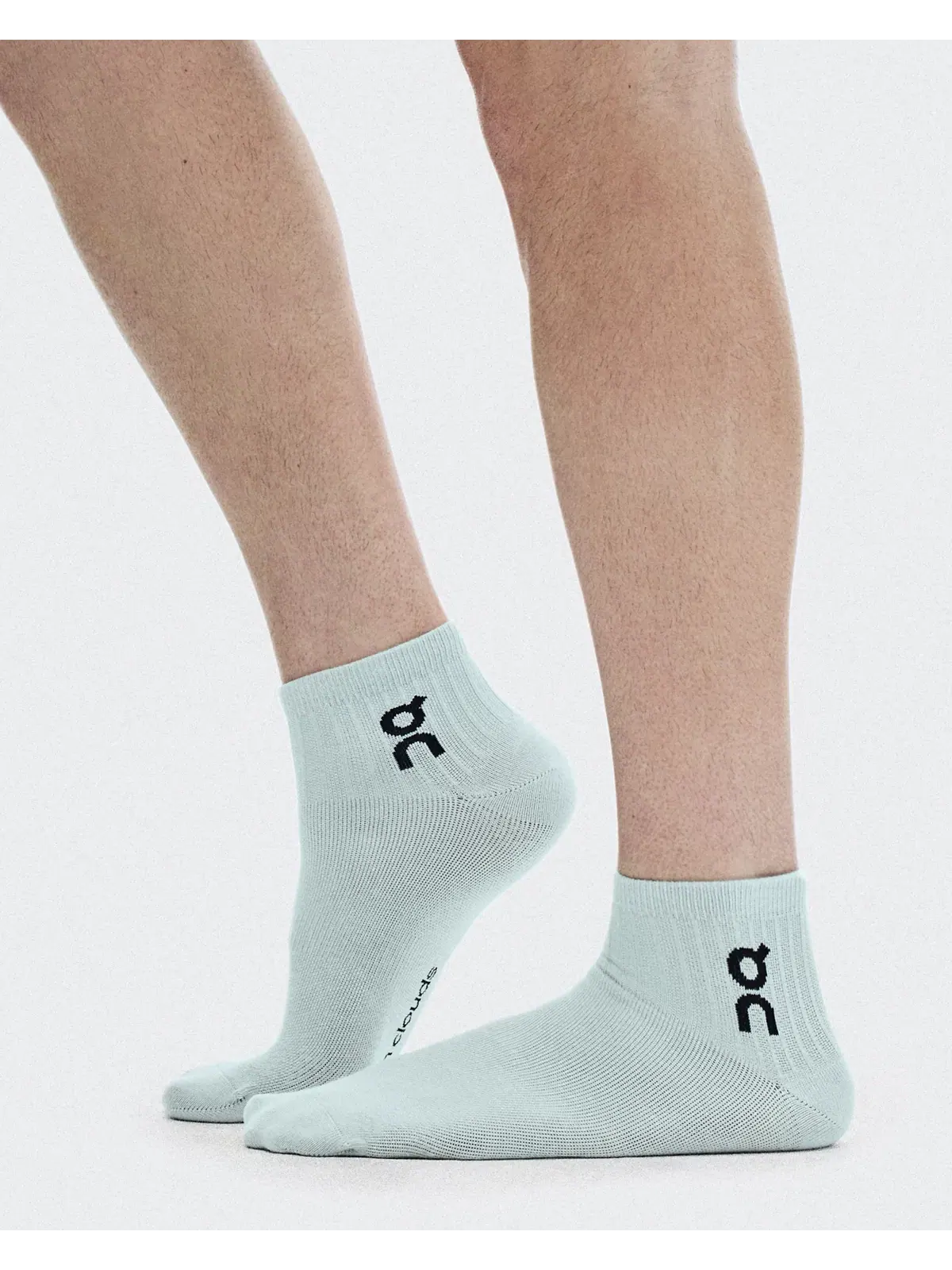 Детские носки с логотипом, комплект из 3 пар, Logo Sock Mid, On, Brook Storm — изображение 3 из 5, светло-голубой