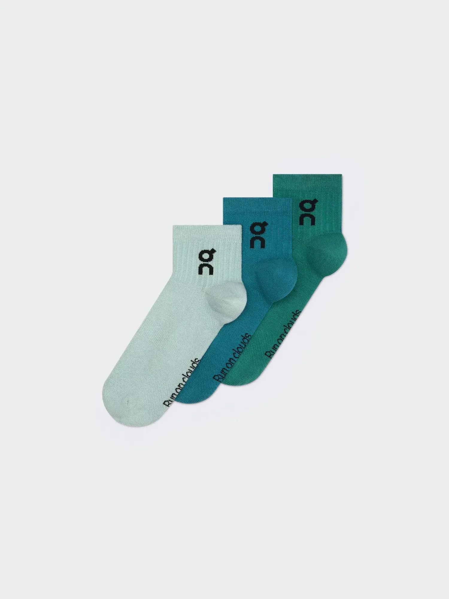 Детские носки с логотипом, комплект из 3 пар, Logo Sock Mid, On, Brook Storm — изображение 5 из 5, светло-голубой