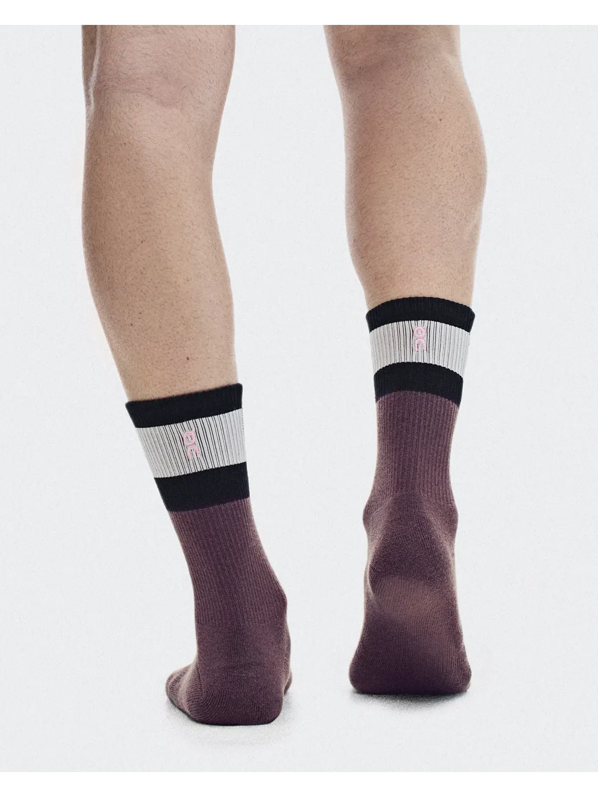 Детские высокие носки с полосатой вставкой Courtside Sock High 2P On — изображение 4 из 5, слоновая кость