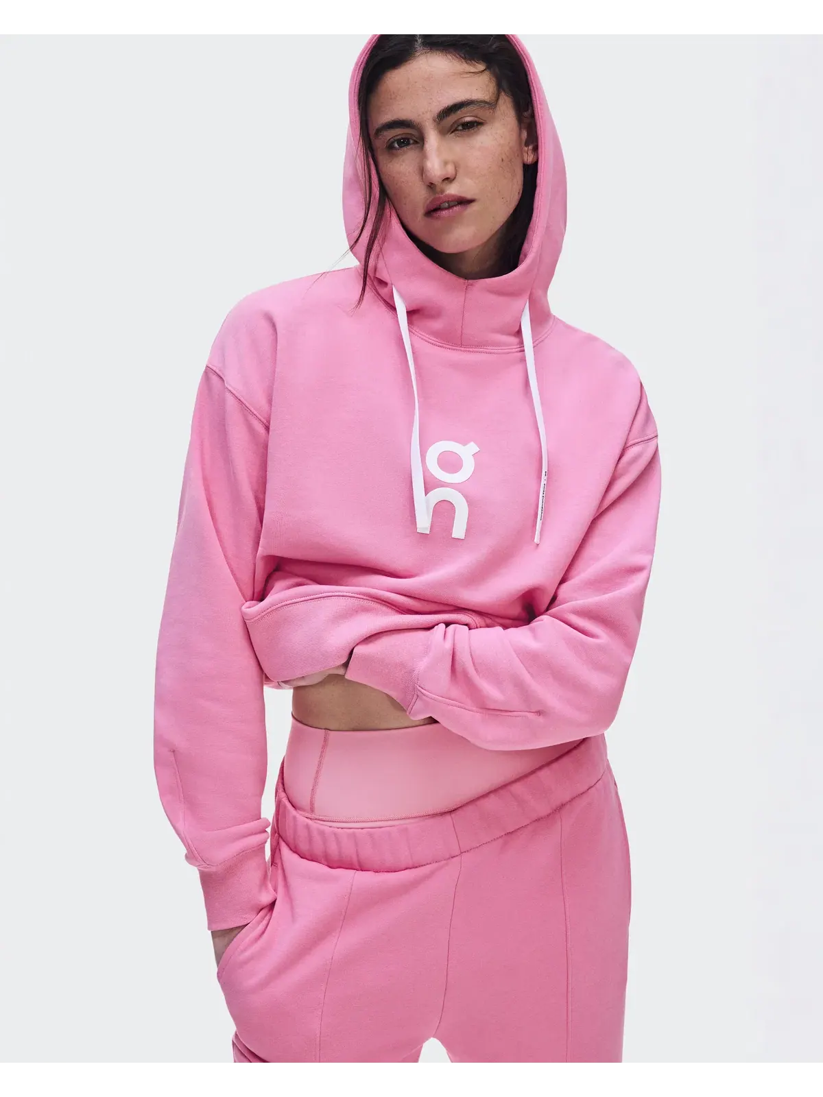 Женское худи свободного кроя с капюшоном Club Hoodie On — изображение 3 из 11, розовый бубльгум