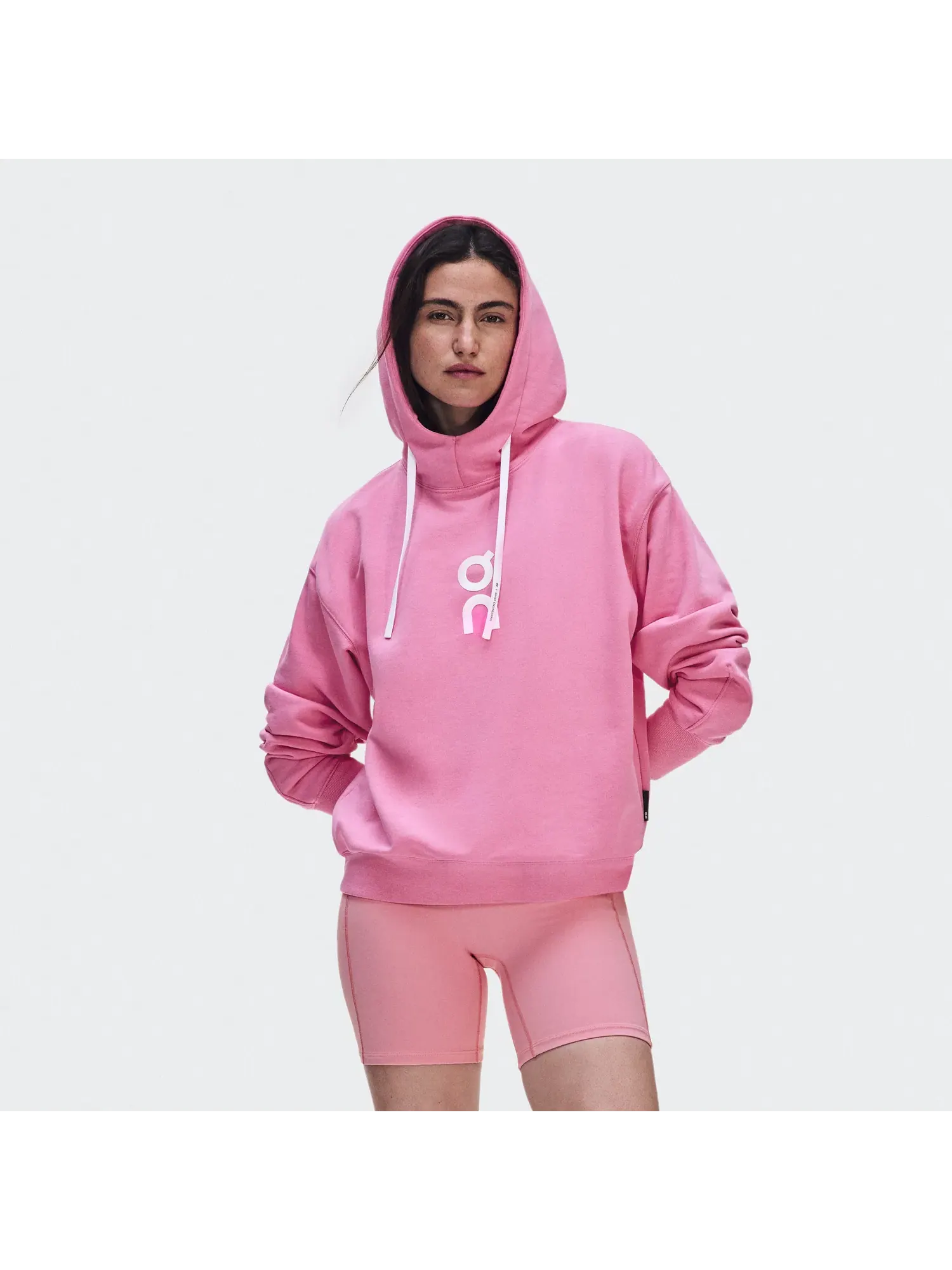 Женское худи свободного кроя с капюшоном Club Hoodie On — изображение 10 из 11, розовый бубльгум