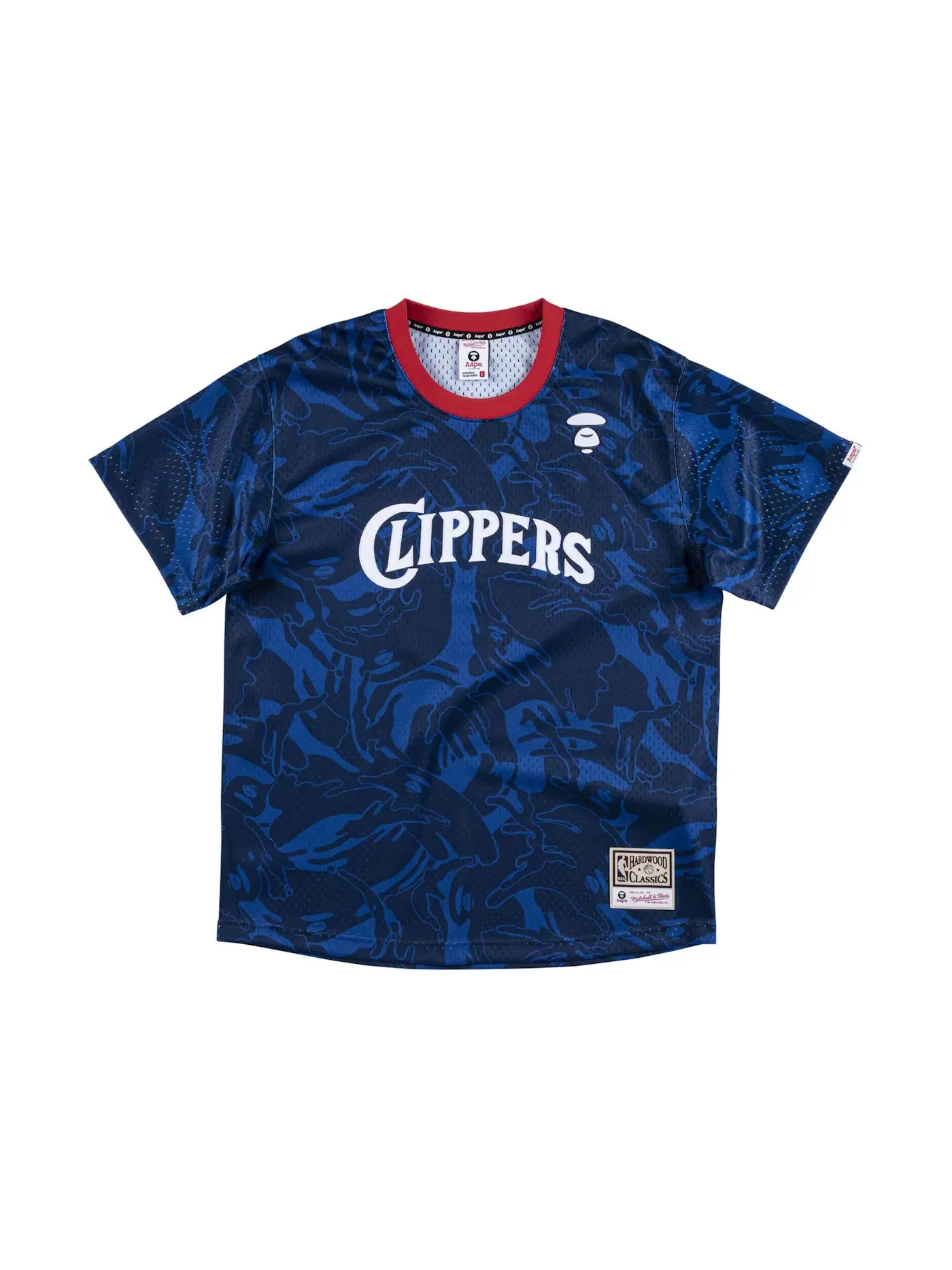 Мужская джерси Aape x Mitchell & Ness San Diego Clippers BP Jersey BAPE — изображение 1 из 2, темно-синий