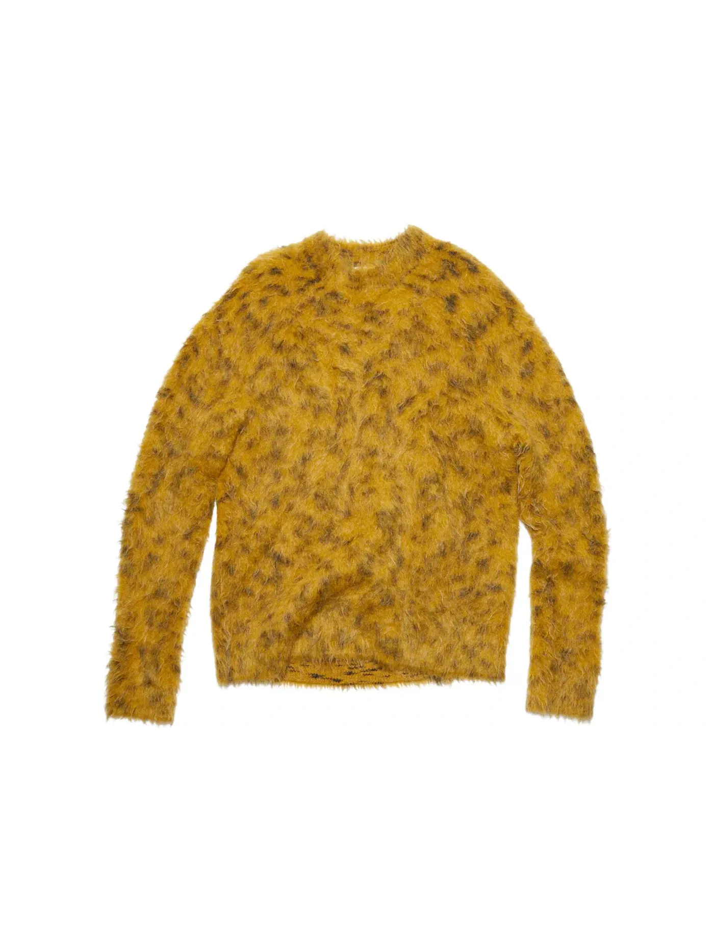 Мужской джемпер из пушистой шерсти модели Jumper Acne Studios — изображение 1 из 1, желтый/белый