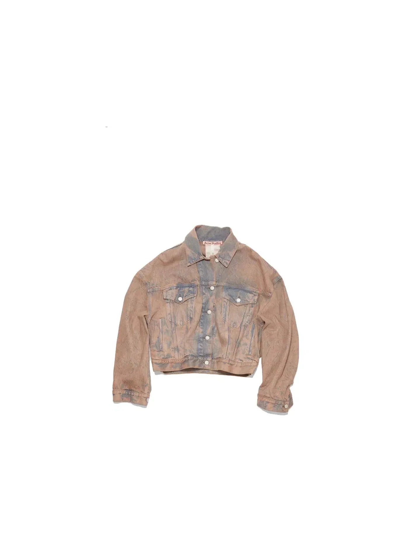 Женская джинсовая куртка свободного кроя Morris Acne Studios — изображение 1 из 1, светлый розовый/серый