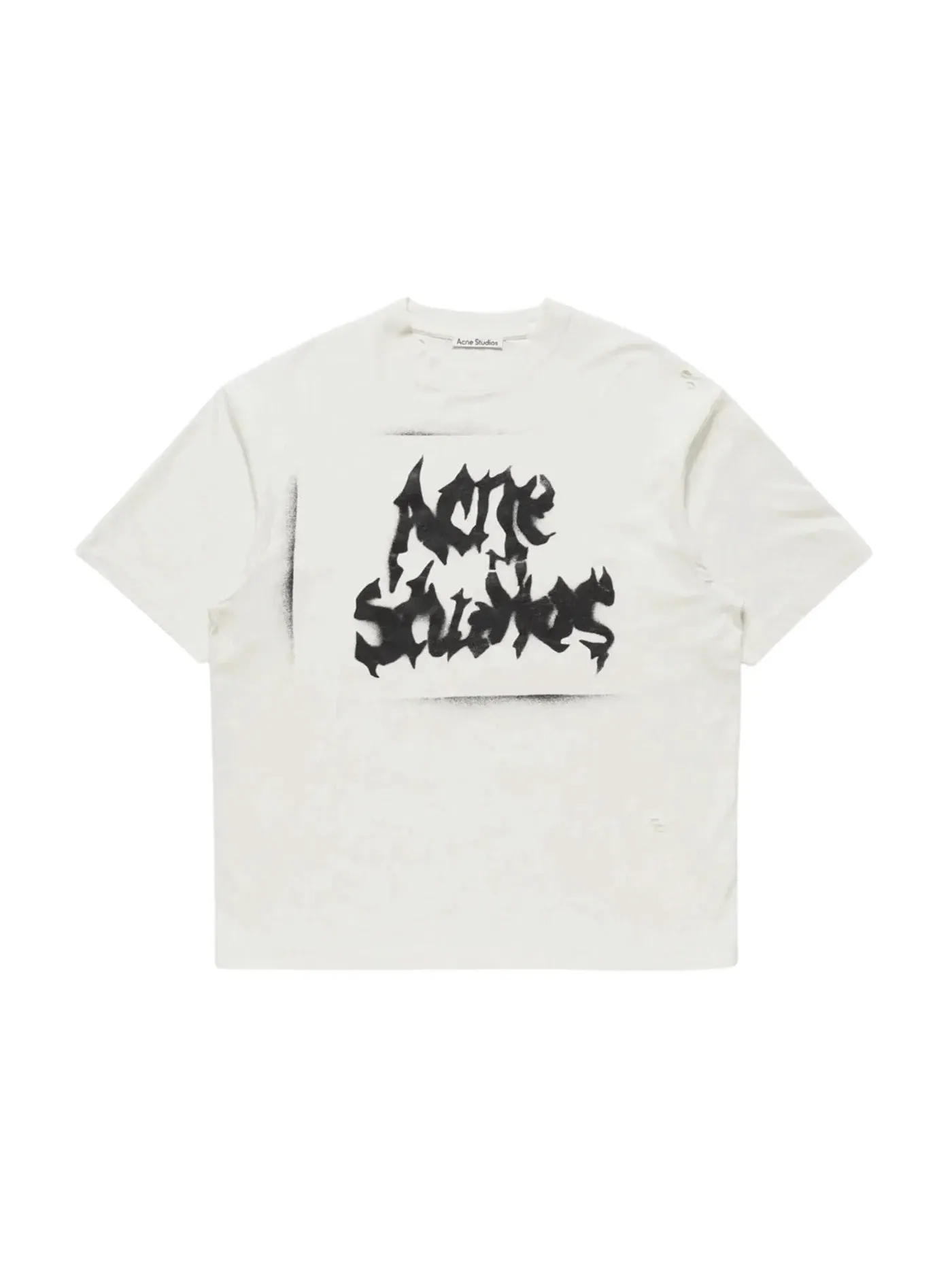 Мужская футболка с логотипом Acne Studios — изображение 1 из 1, белый