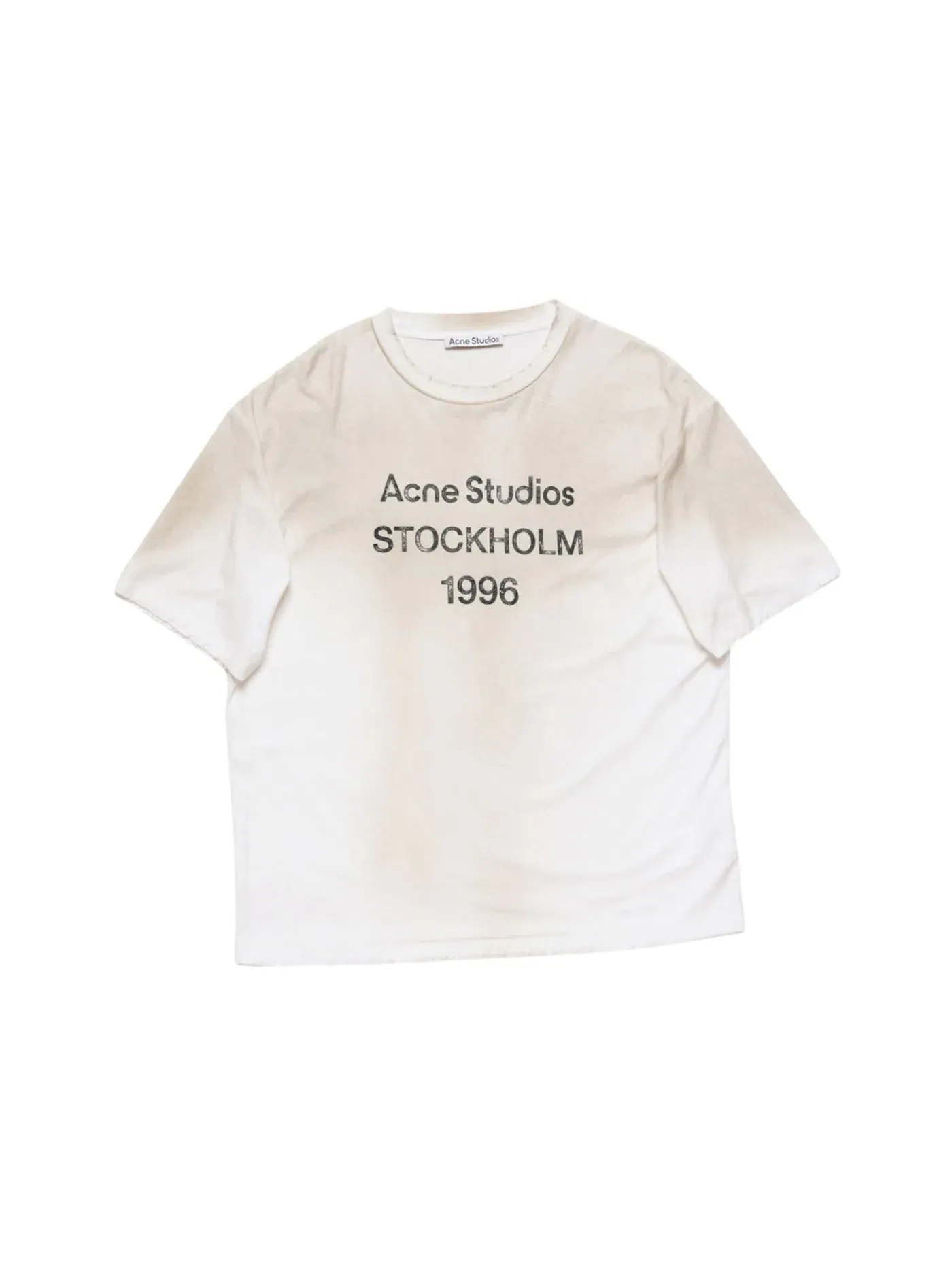 Футболка свободного кроя Logo Relaxed Fit Acne Studios, Wonder Quartz — изображение 1 из 1